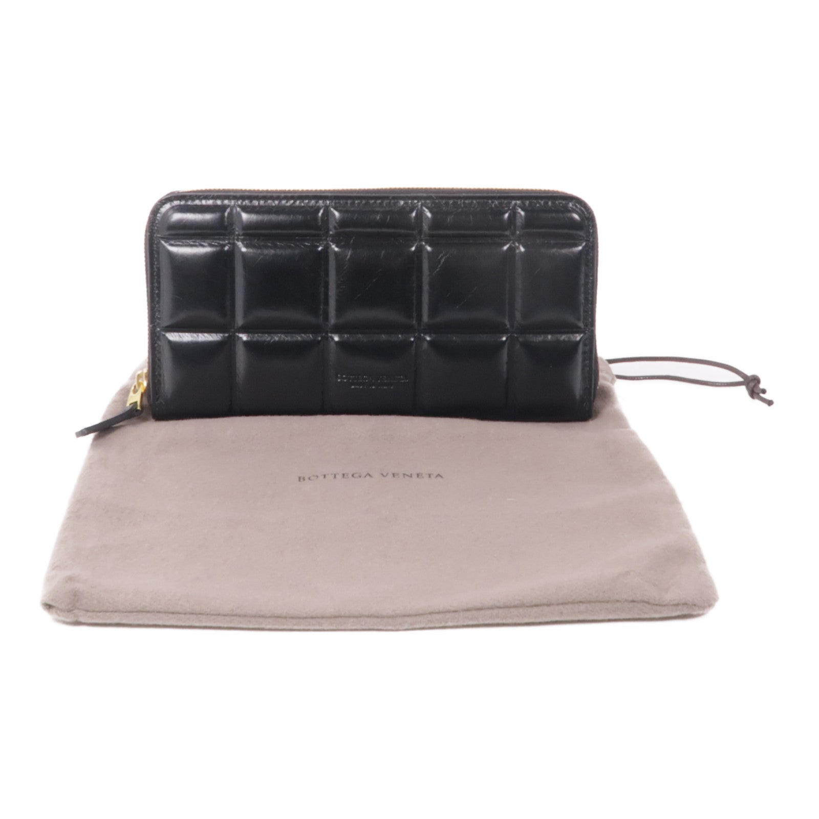 BOTTEGA VENETA 皮革Long Wallet金扣長錢包