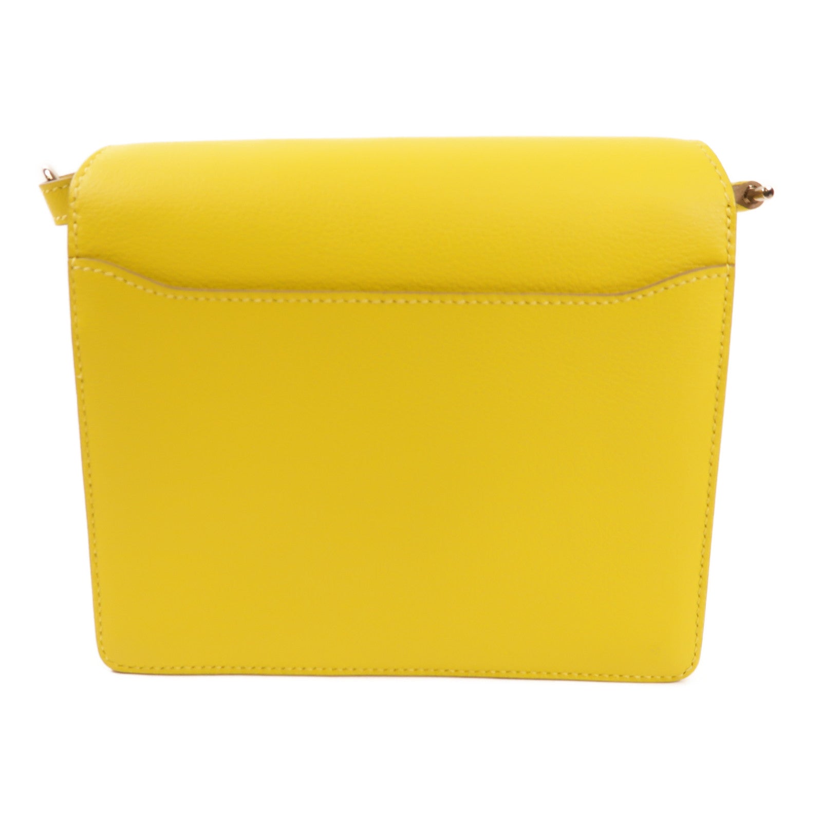 HERMES Evercolor皮革Mini Roulis銀扣肩背袋Lime