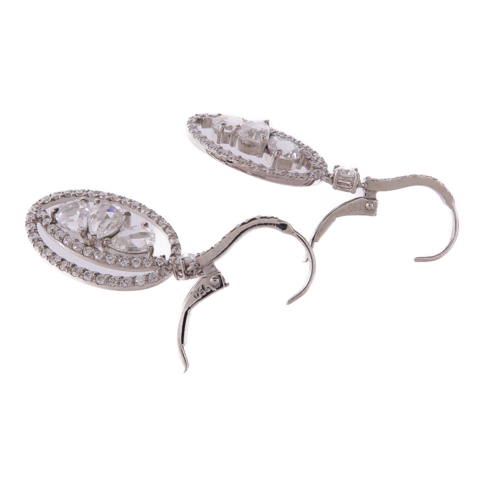 JEWELRY 18K白金Diamond Earrings鑽石耳環