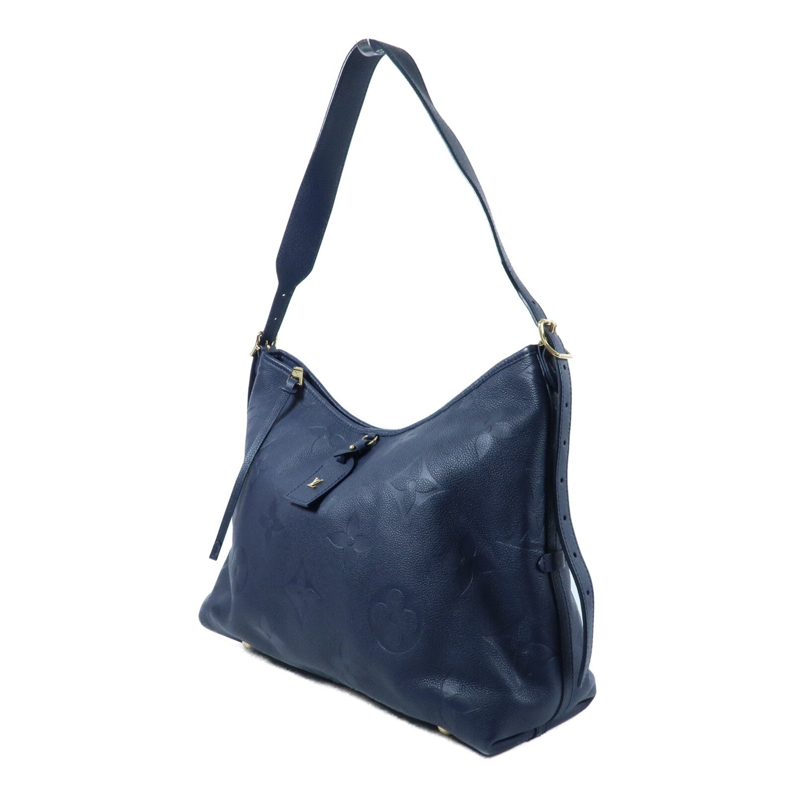 LOUIS VUITTON Monogram Empreinte CarryAll MM金扣肩背袋