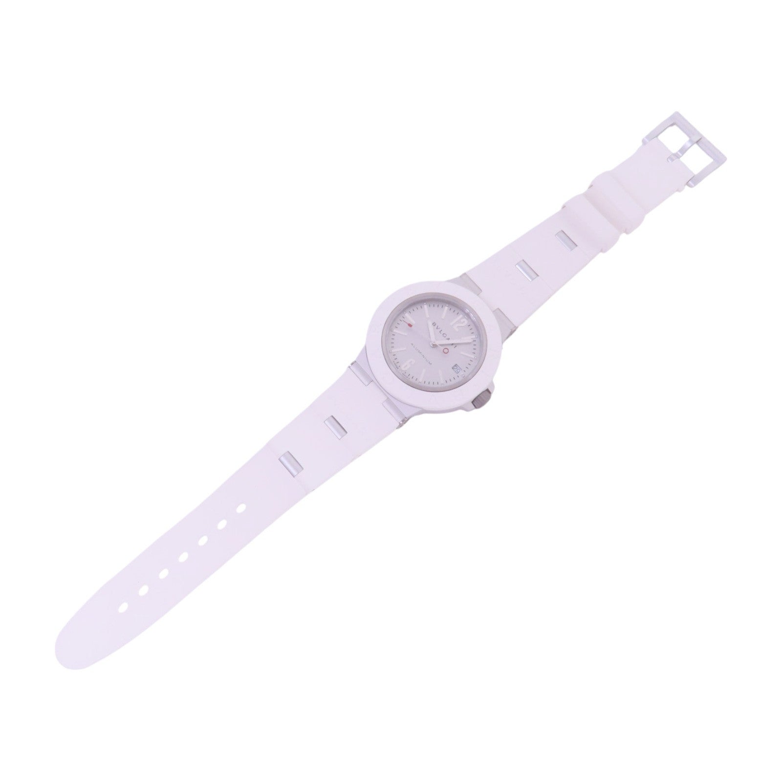 BVLGARI Aluminium 40mm BB40AT Automatic Watch Aluminium Rubber Belt