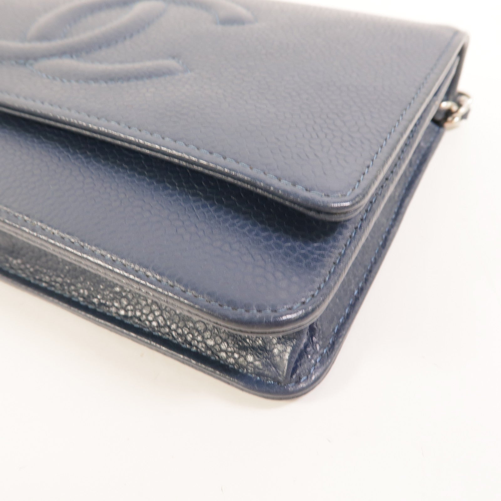 CHANEL 牛皮皮革WOC Wallet On Chain鏈帶肩背袋