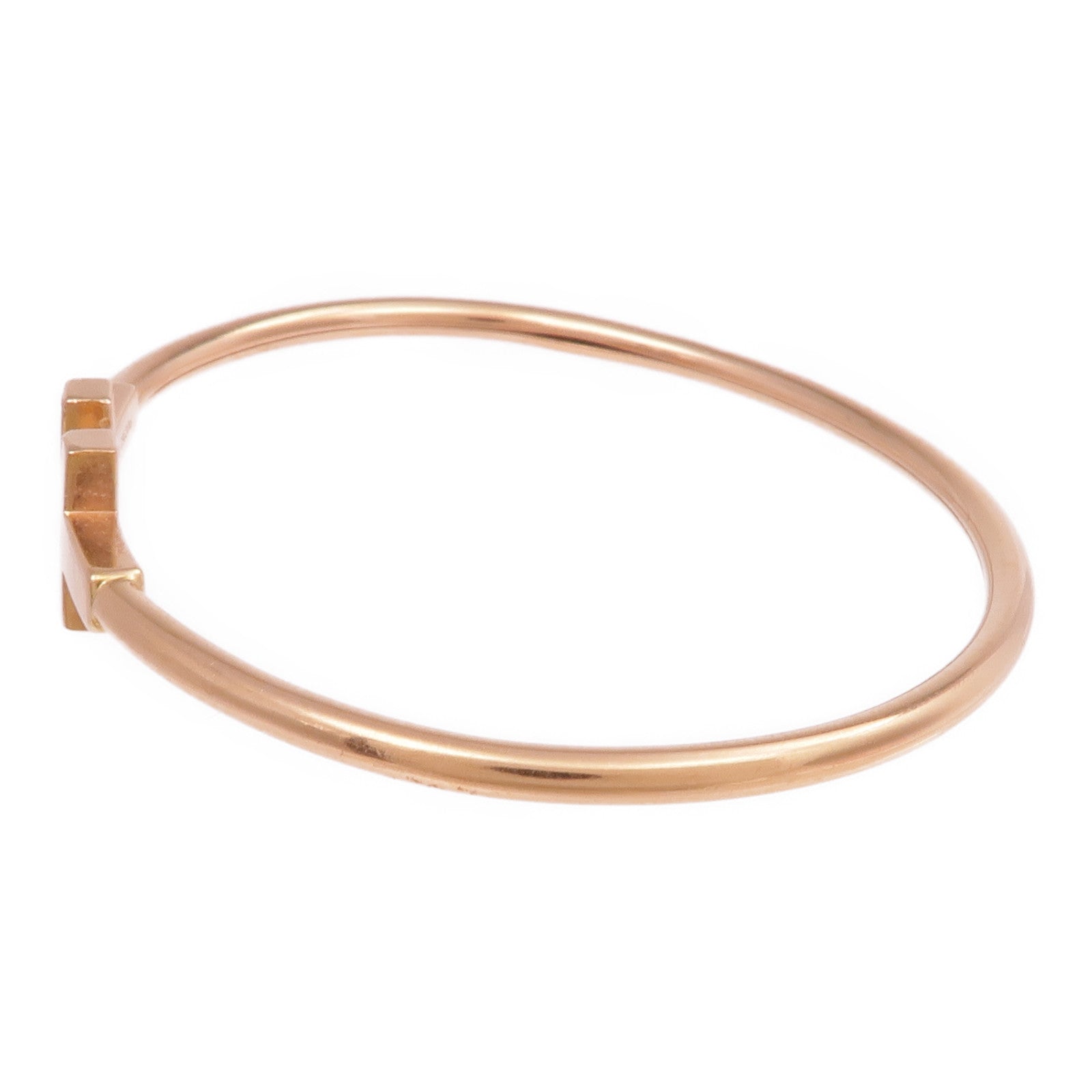 TIFFANY＆CO 18K玫瑰金T Wire Bracelet手鐲