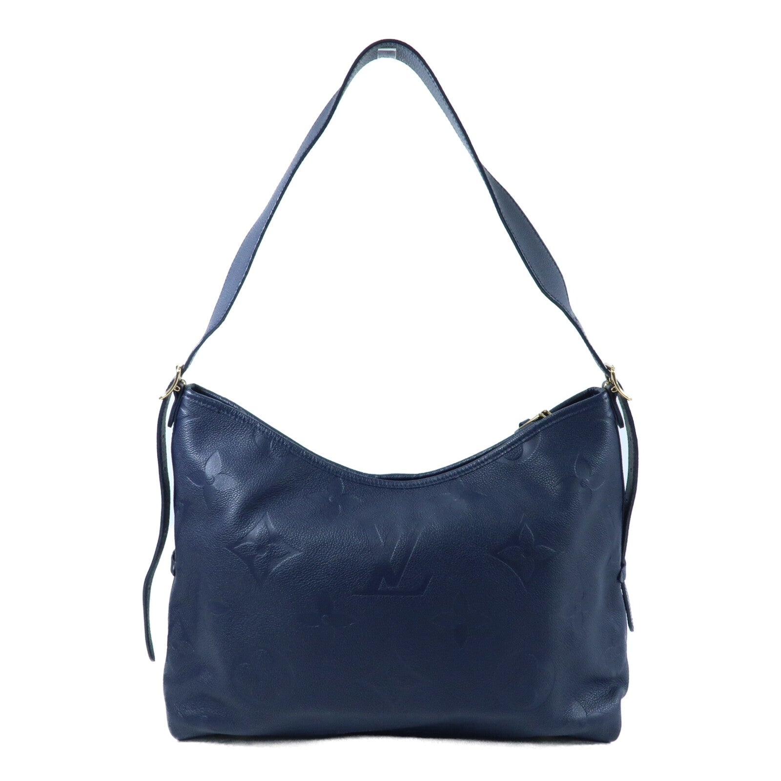 LOUIS VUITTON Monogram Empreinte CarryAll MM金扣肩背袋