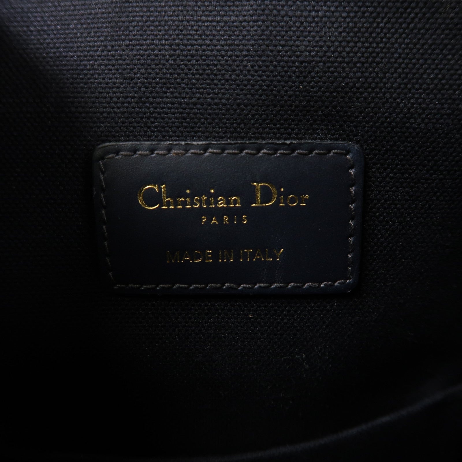Dior Oblique帆布Medium C'est Bag金扣手挽肩背兩用袋藍色