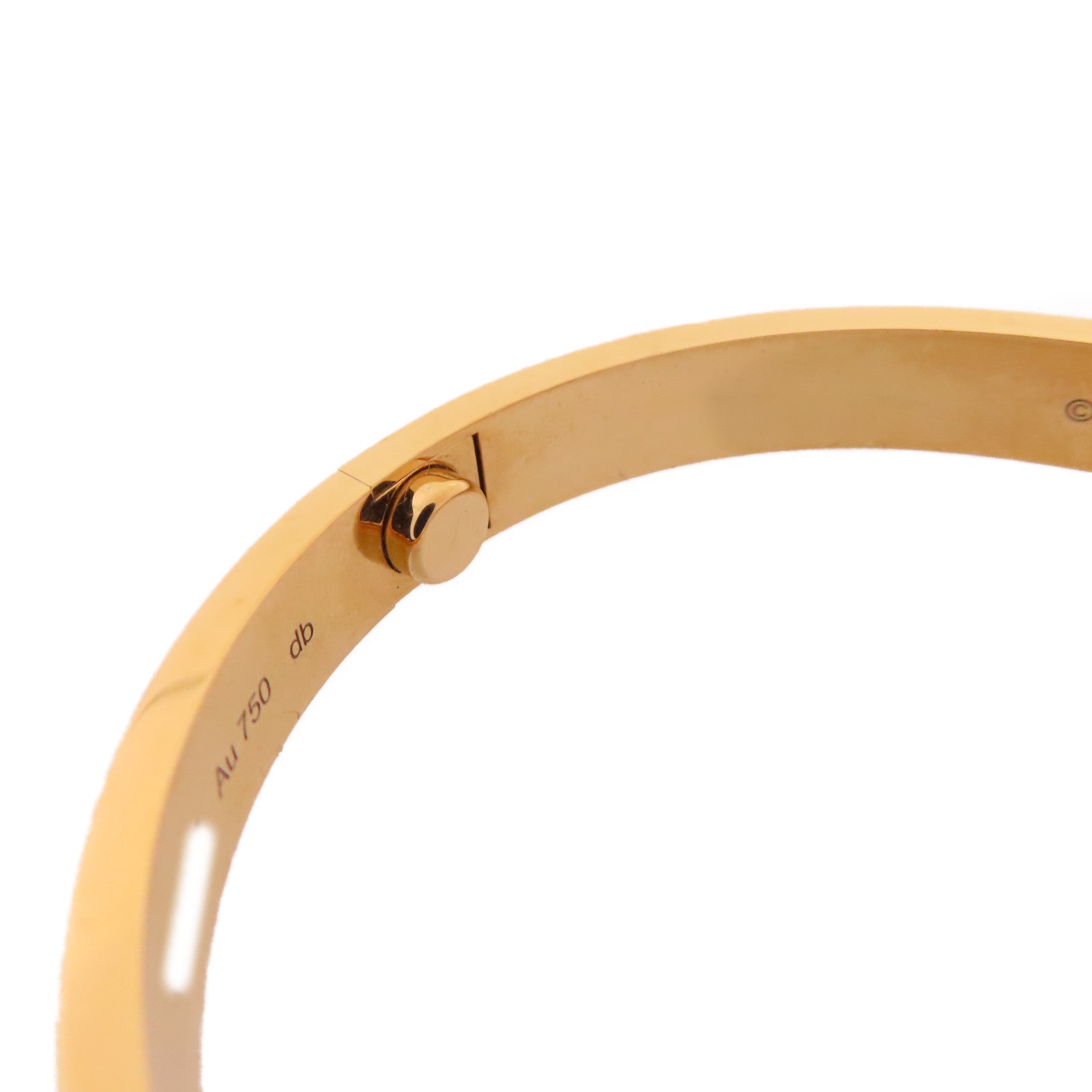 CARTIER 18K黃金Love Blaceret手鐲Cartier#17