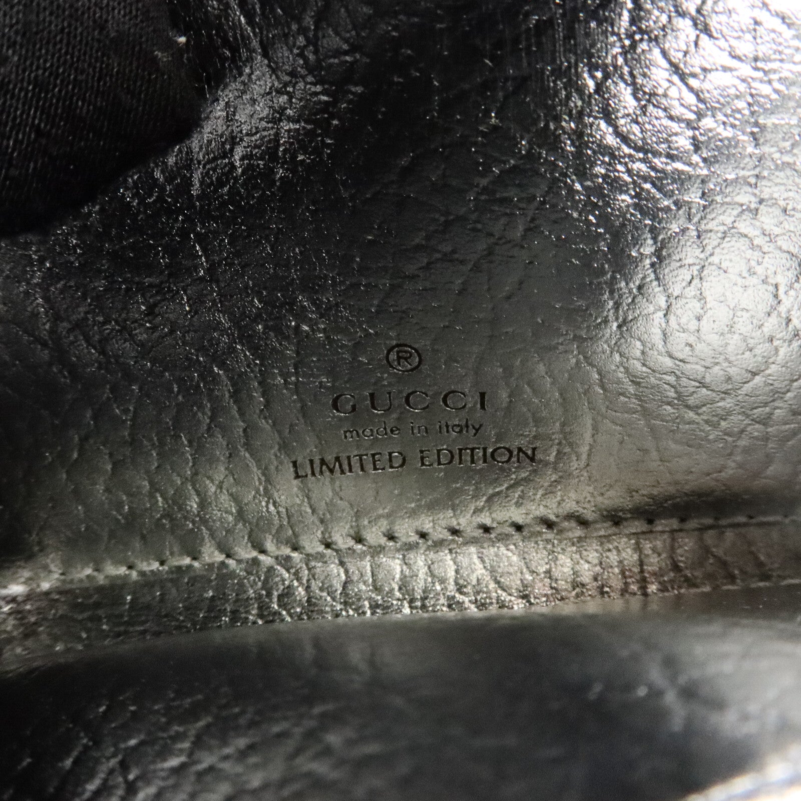 GUCCI 塗層帆布/牛皮皮革GG Marmont Wallet錢包