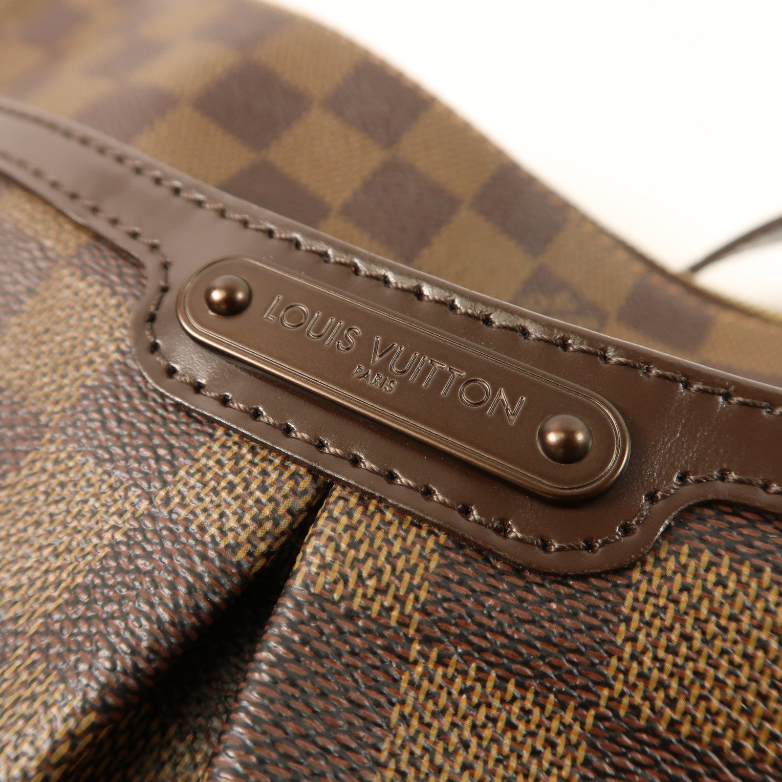 LOUIS VUITTON Damier Bloomsbury GM金扣肩背袋