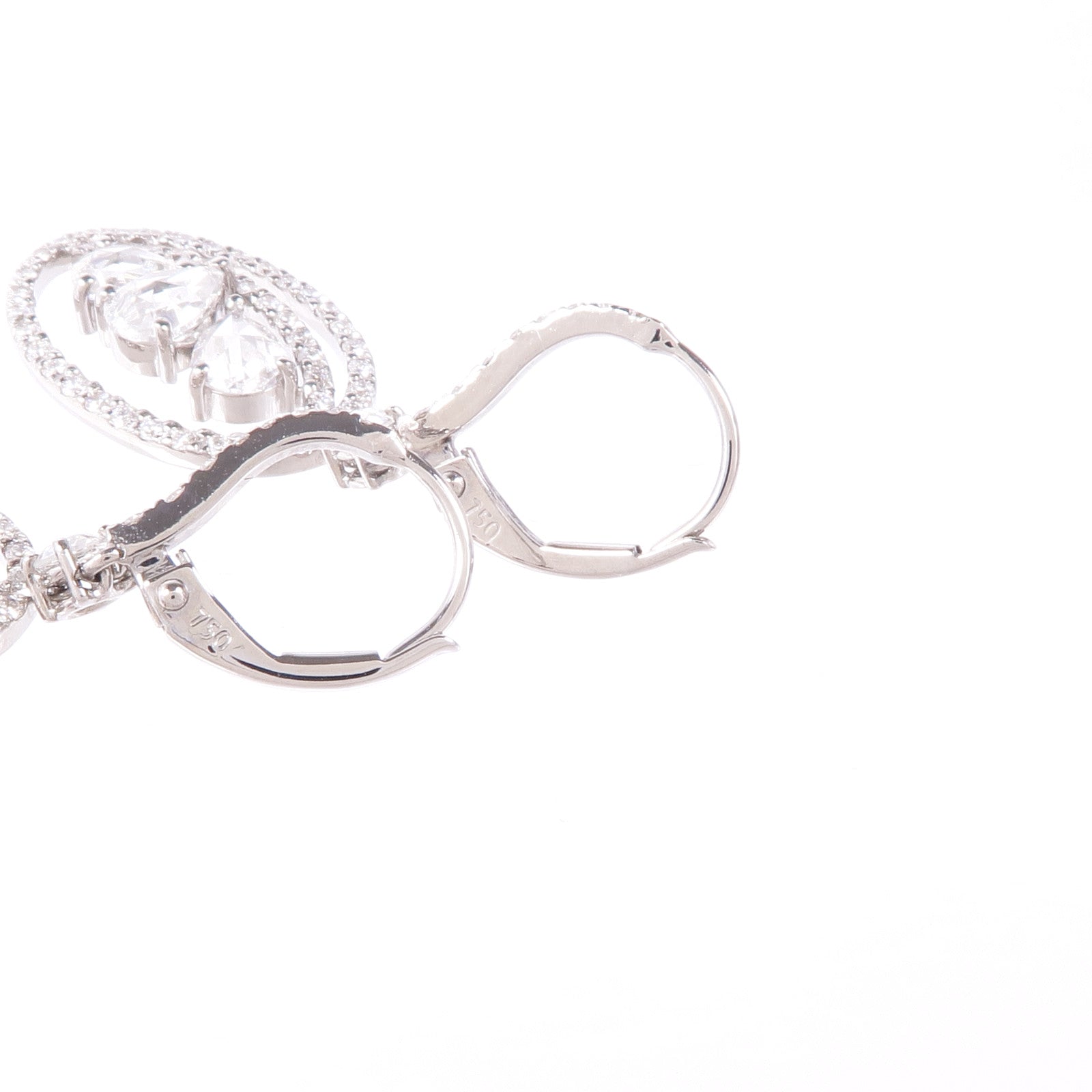 JEWELRY 18K白金Diamond Earrings鑽石耳環