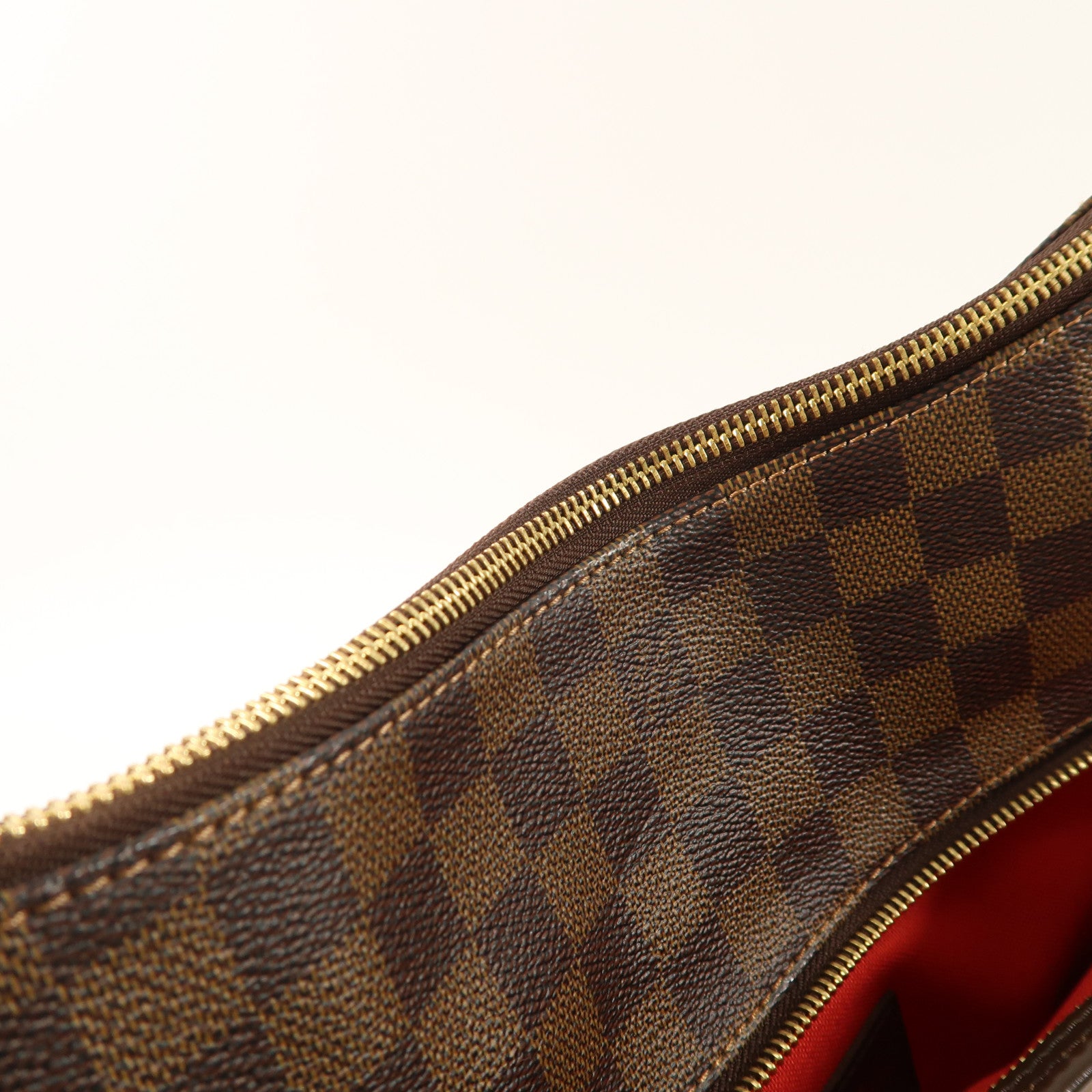 LOUIS VUITTON Damier Bloomsbury GM金扣肩背袋