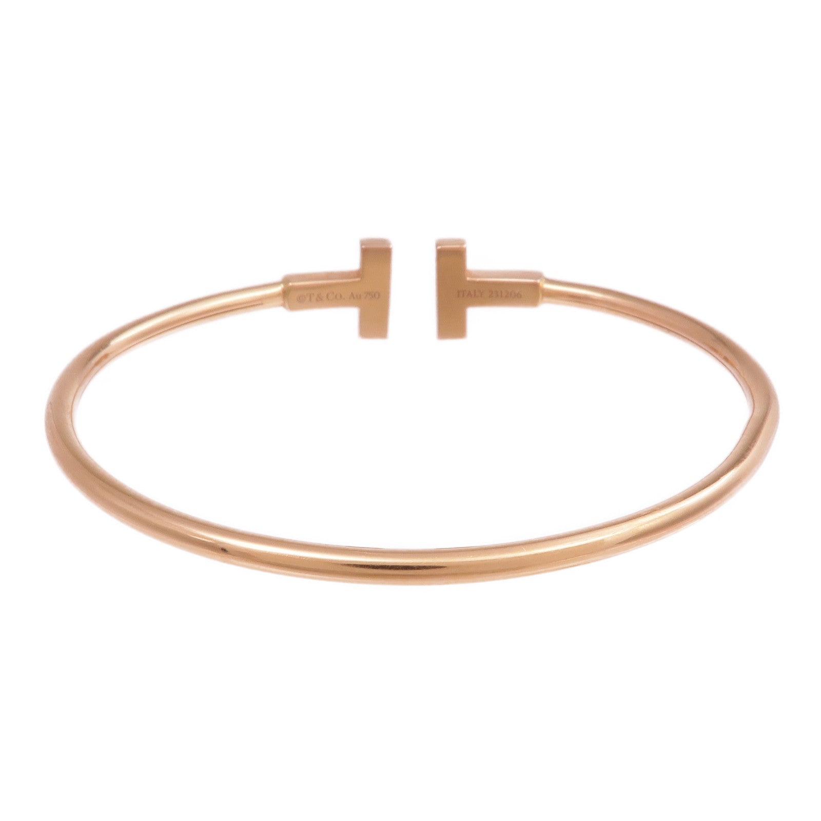 TIFFANY＆CO 【激減優惠】18K玫瑰金T Wire Bracelet手鐲