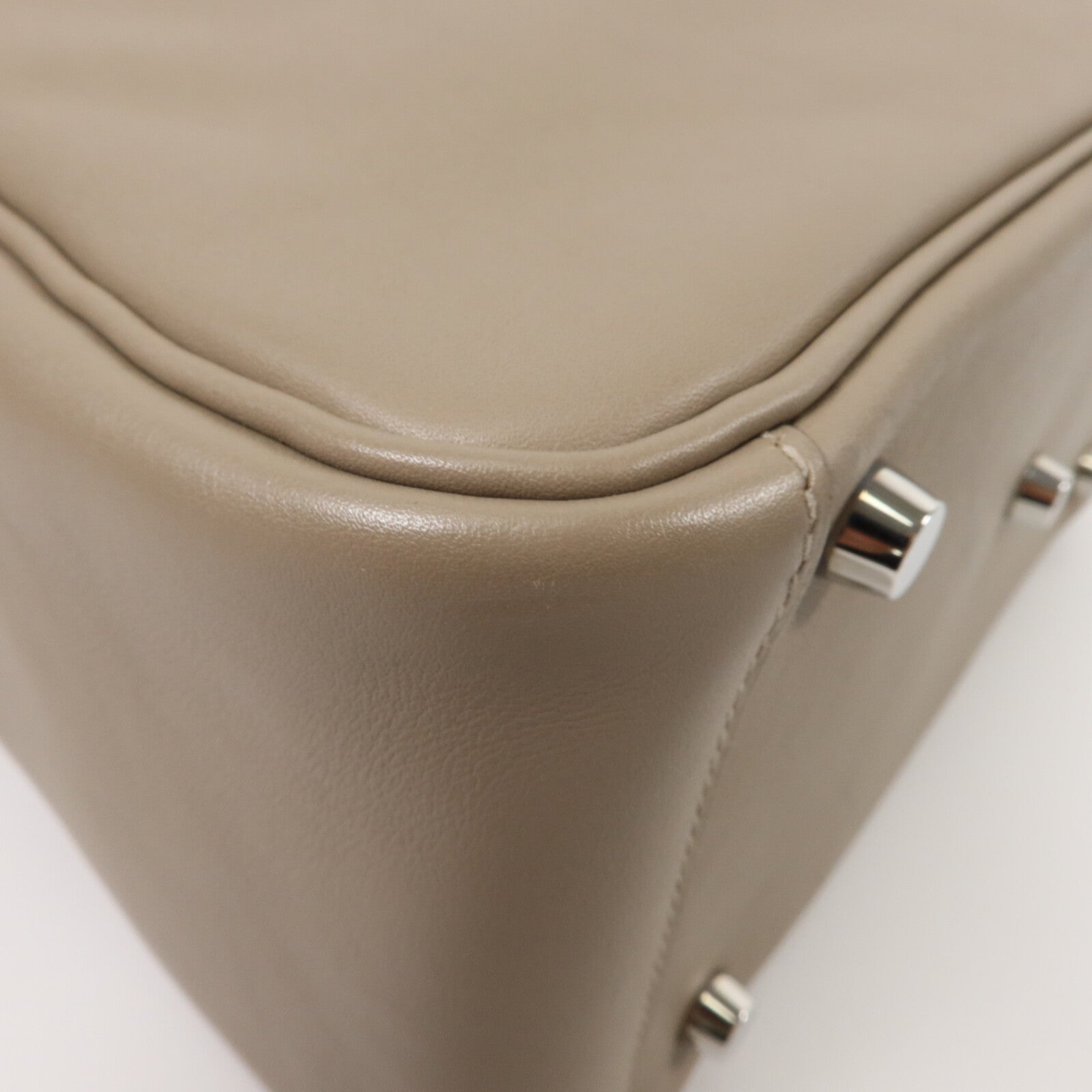 HERMES Swift皮革Lindy 26手挽肩背兩用袋Gris Asphalte