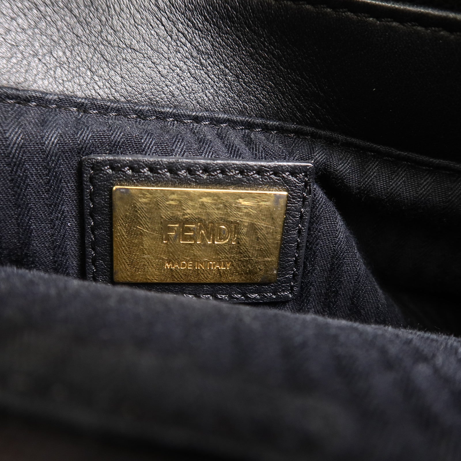 FENDI 牛皮皮革2 Jours金扣手挽肩背兩用袋