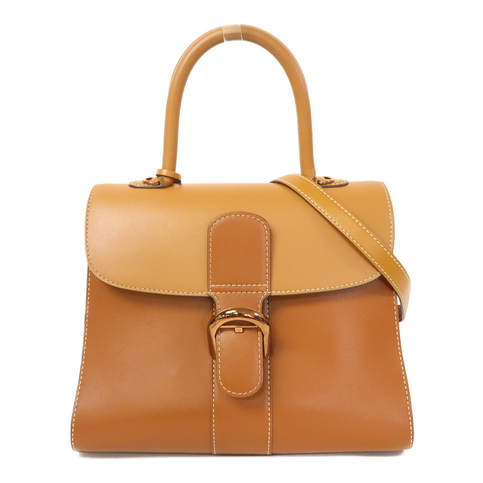 SELECTION 牛皮皮革Delvaux Brilliant手挽肩背兩用袋啡色