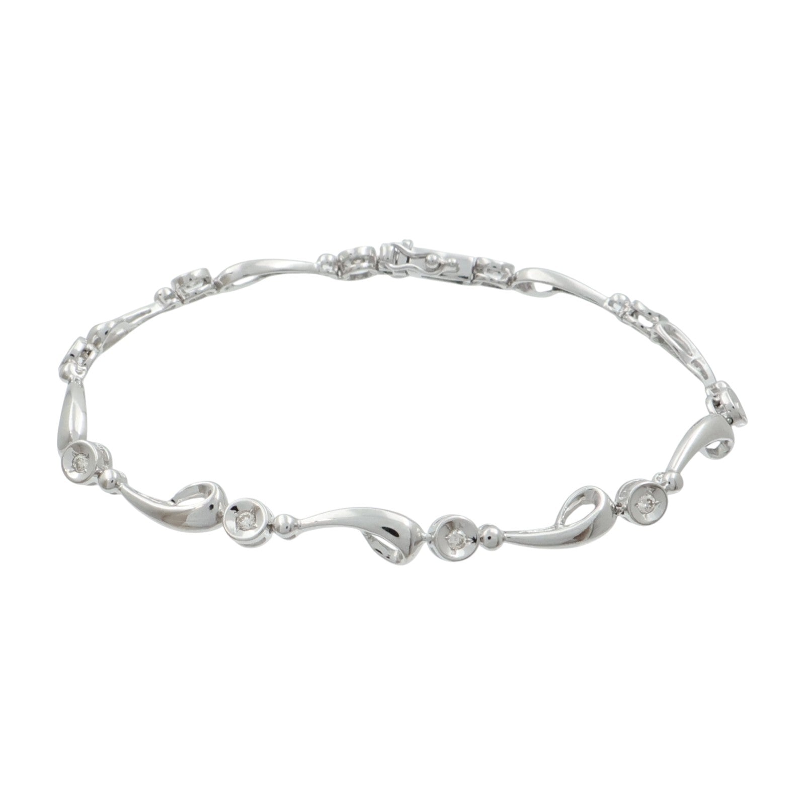 JEWELRY 18K白金Bracelet鑽石手鏈