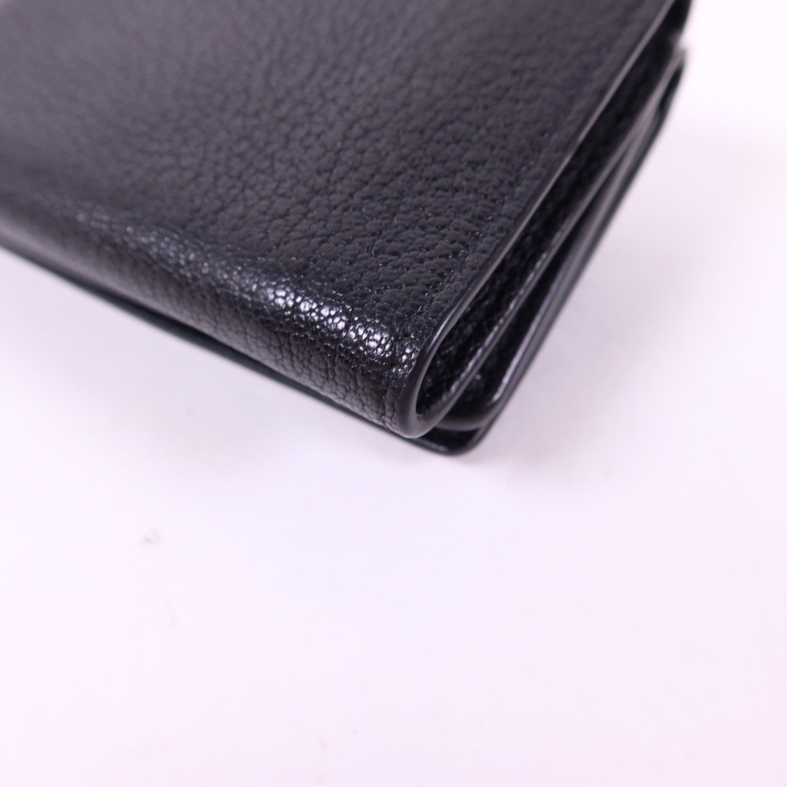 BALENCIAGA 牛皮皮革Trifold Wallet金扣錢包