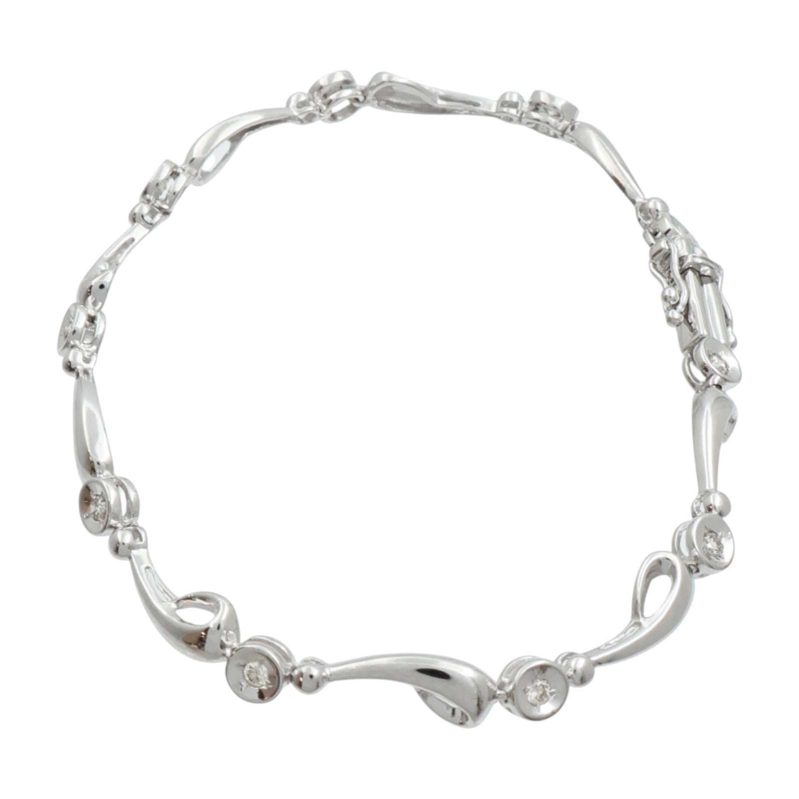 JEWELRY 18K白金Bracelet鑽石手鏈