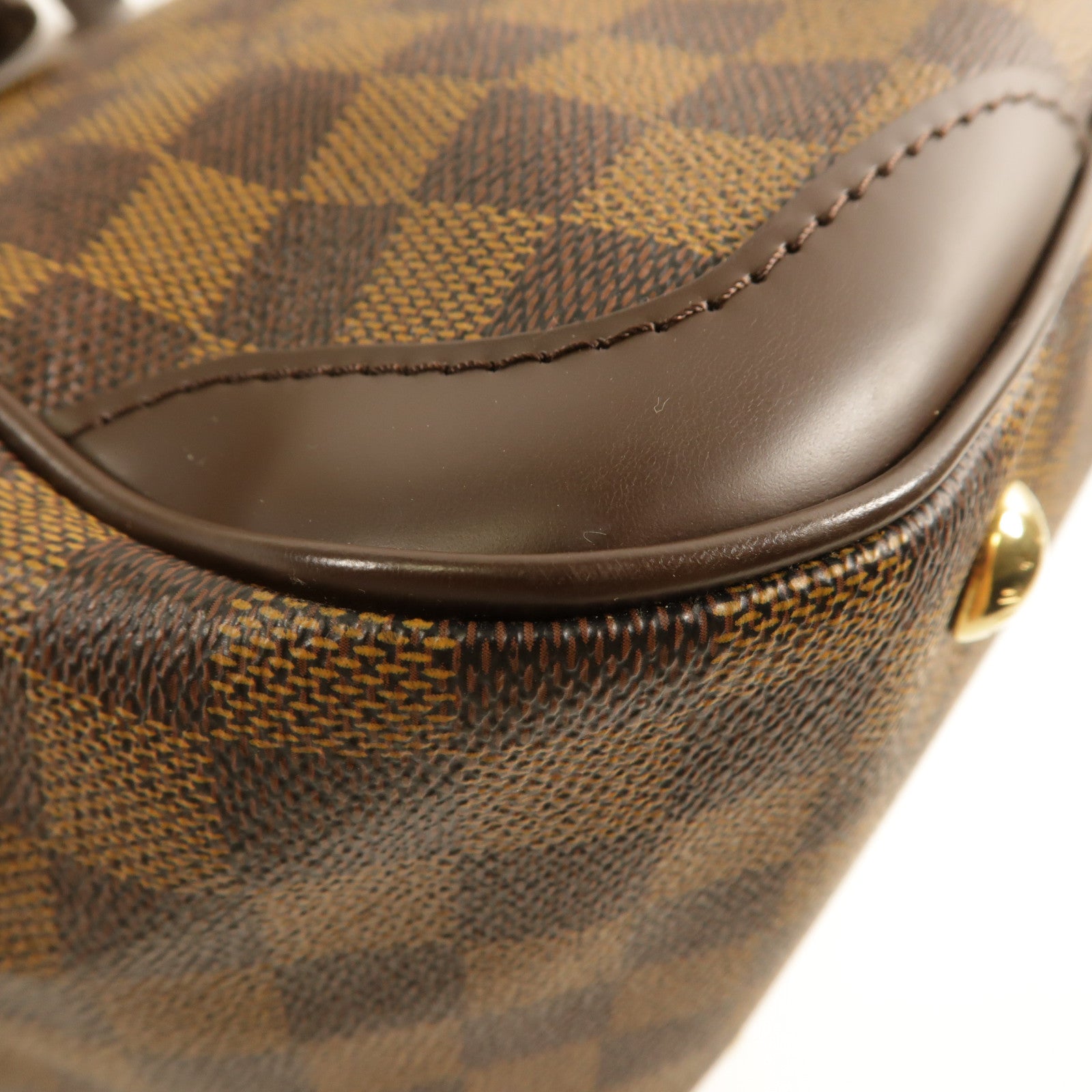 LOUIS VUITTON 【激減優惠】Damier Verona MM金扣肩背袋棕色