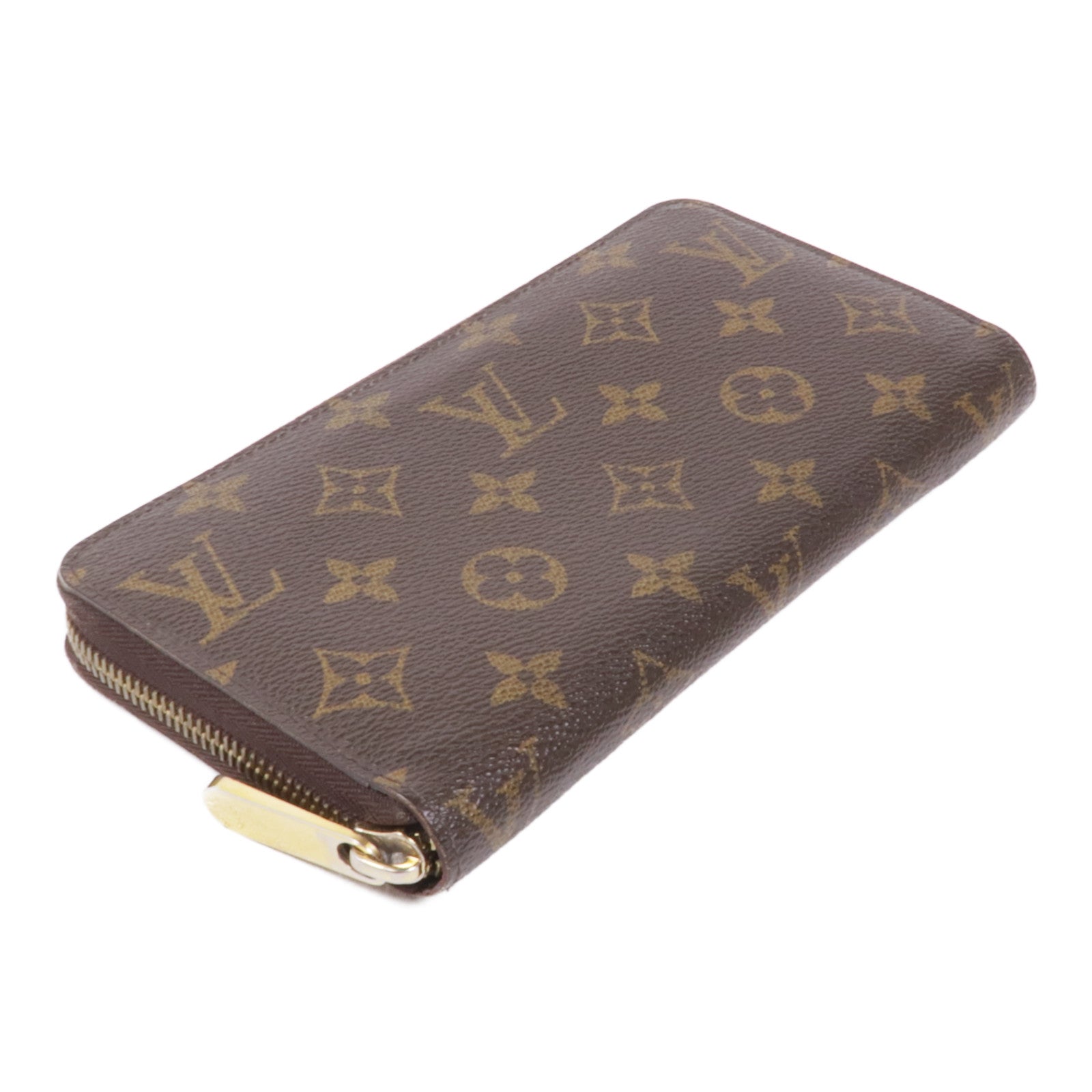 LOUIS VUITTON Monogram Zipper Long Wallet金扣長錢包