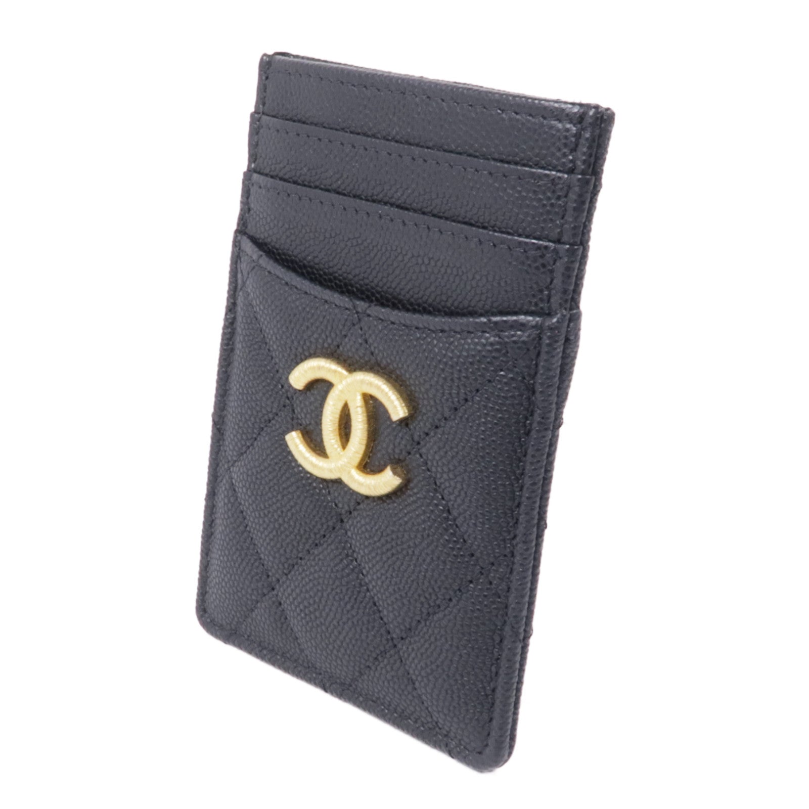 CHANEL 牛皮皮革Card Case金扣卡片套