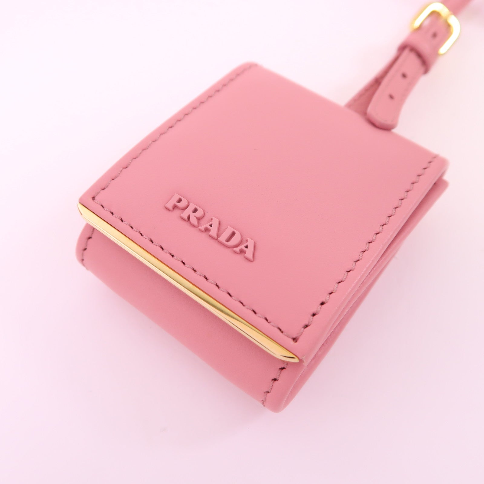 PRADA 牛皮皮革Monochrome金扣手挽肩背兩用袋