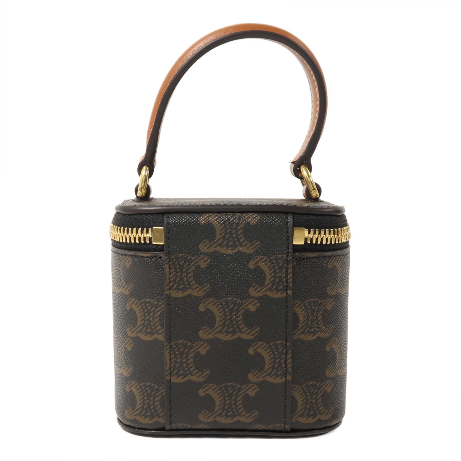 CELINE 塗層帆布Mini Vanity Case手挽肩背兩用袋