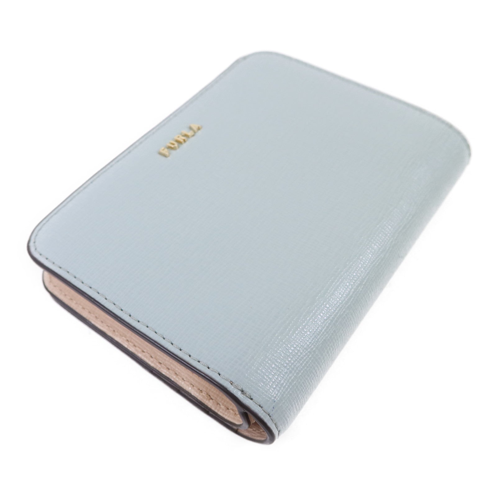 Furla 牛皮皮革Bifold Wallet金扣錢包
