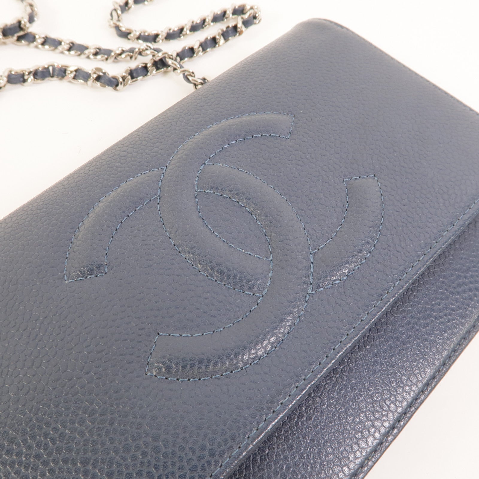 CHANEL 牛皮皮革WOC Wallet On Chain鏈帶肩背袋