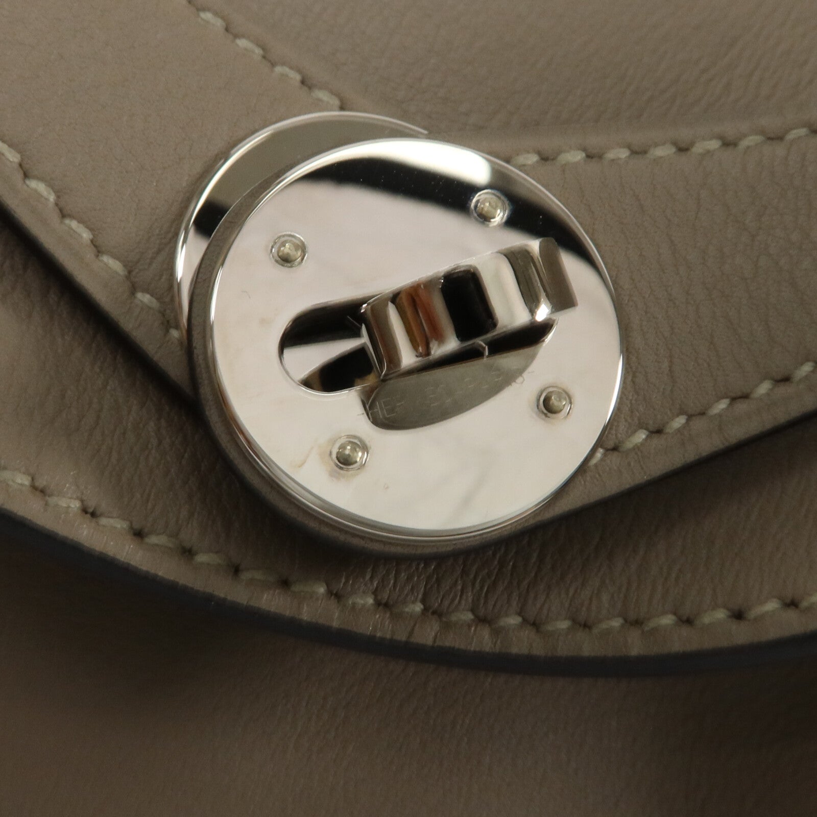 HERMES Swift皮革Lindy 26手挽肩背兩用袋Gris Asphalte