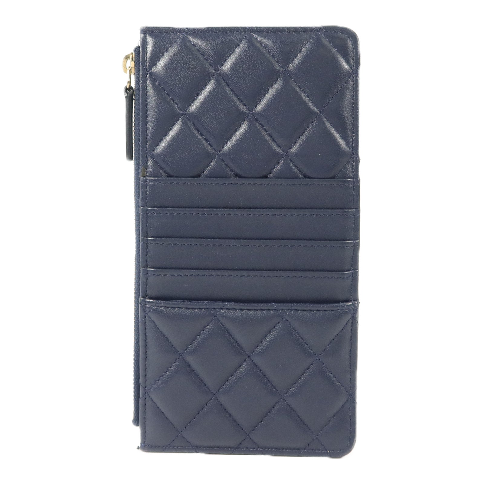 CHANEL 【激減優惠】羊皮皮革Classic Phone Pouch with Zipper長錢包
