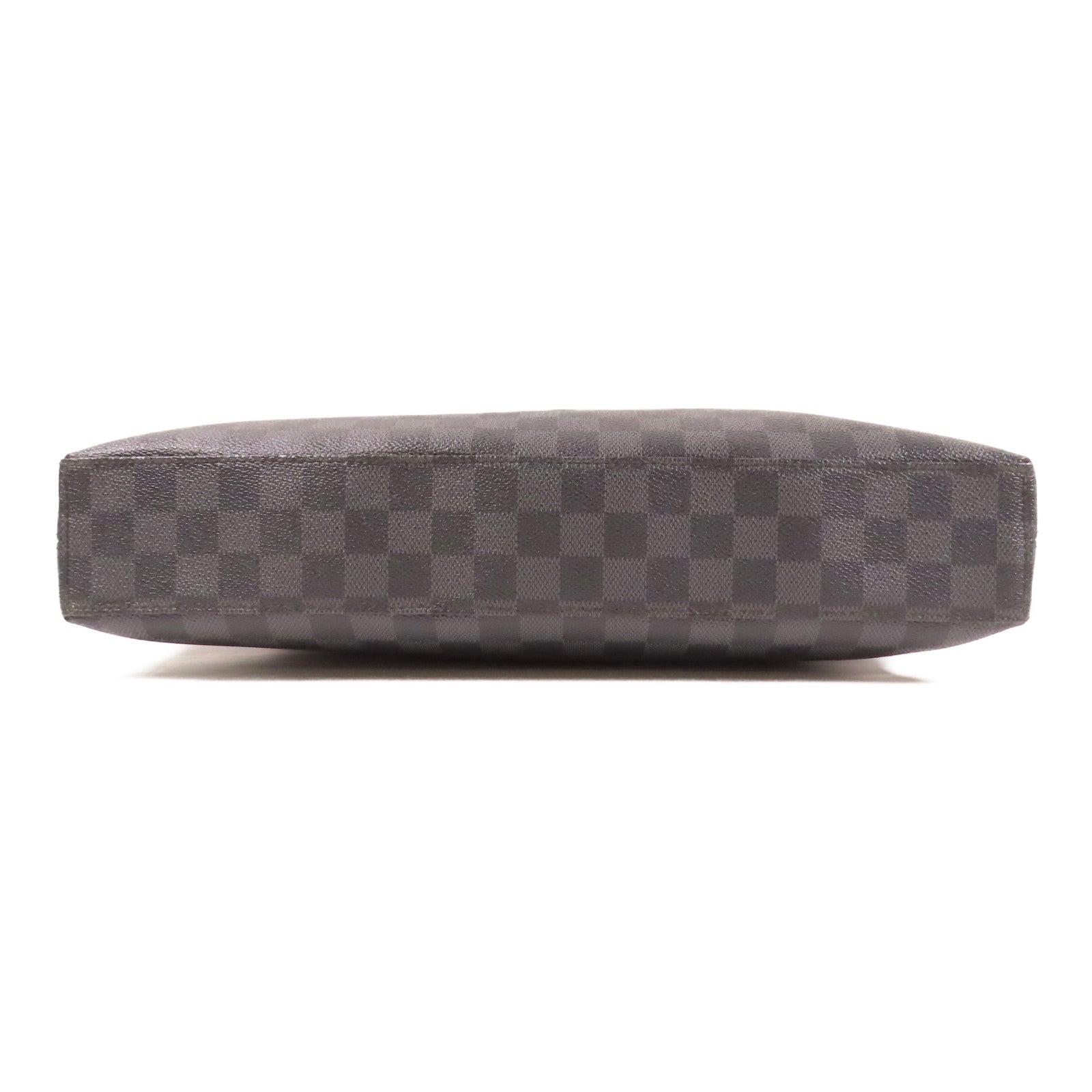 LOUIS VUITTON 【激減優惠】Damier Graphite Porte Document Jules銀扣手挽肩背兩用袋黑色