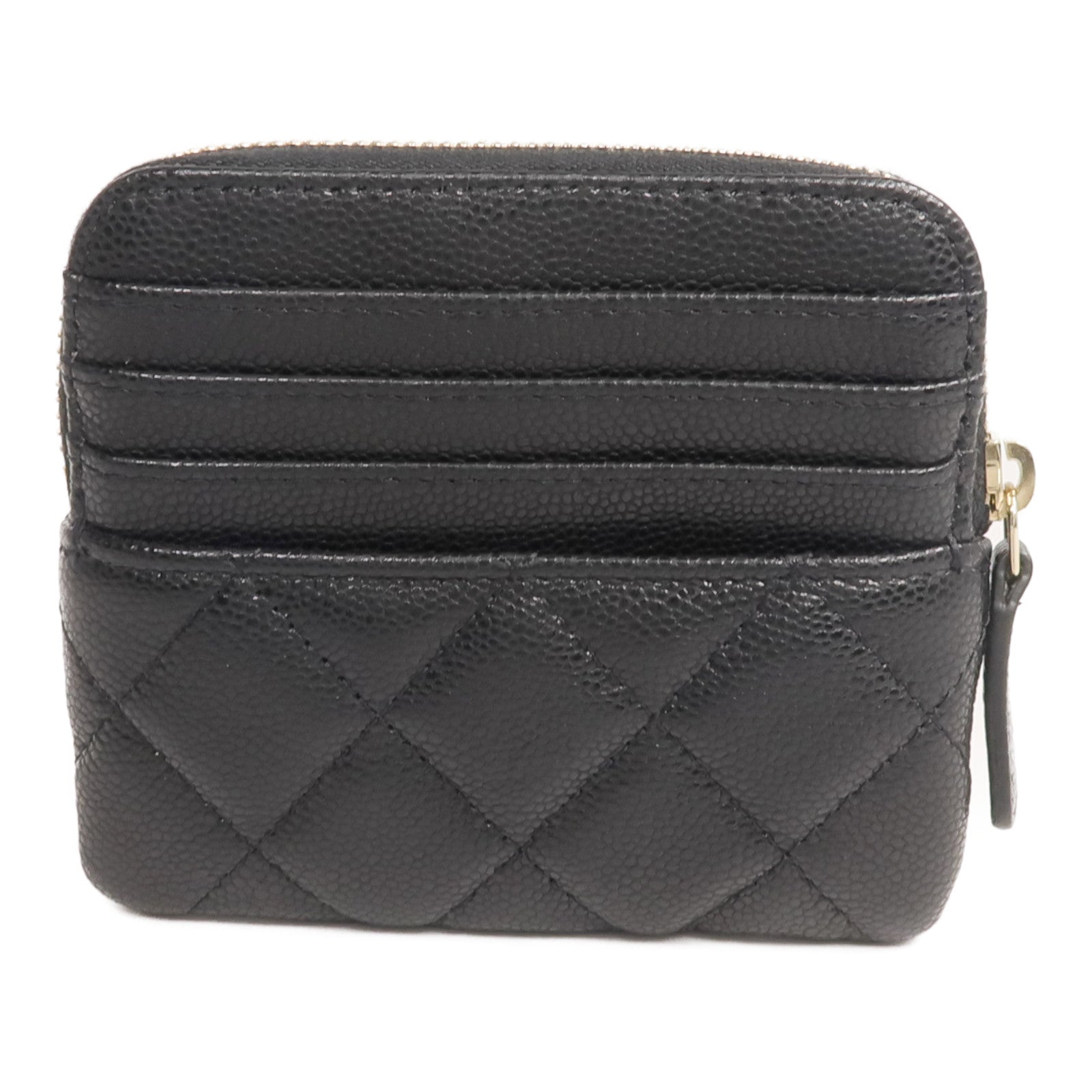 CHANEL 牛皮皮革Card/Coin Case金扣零錢包/卡片套