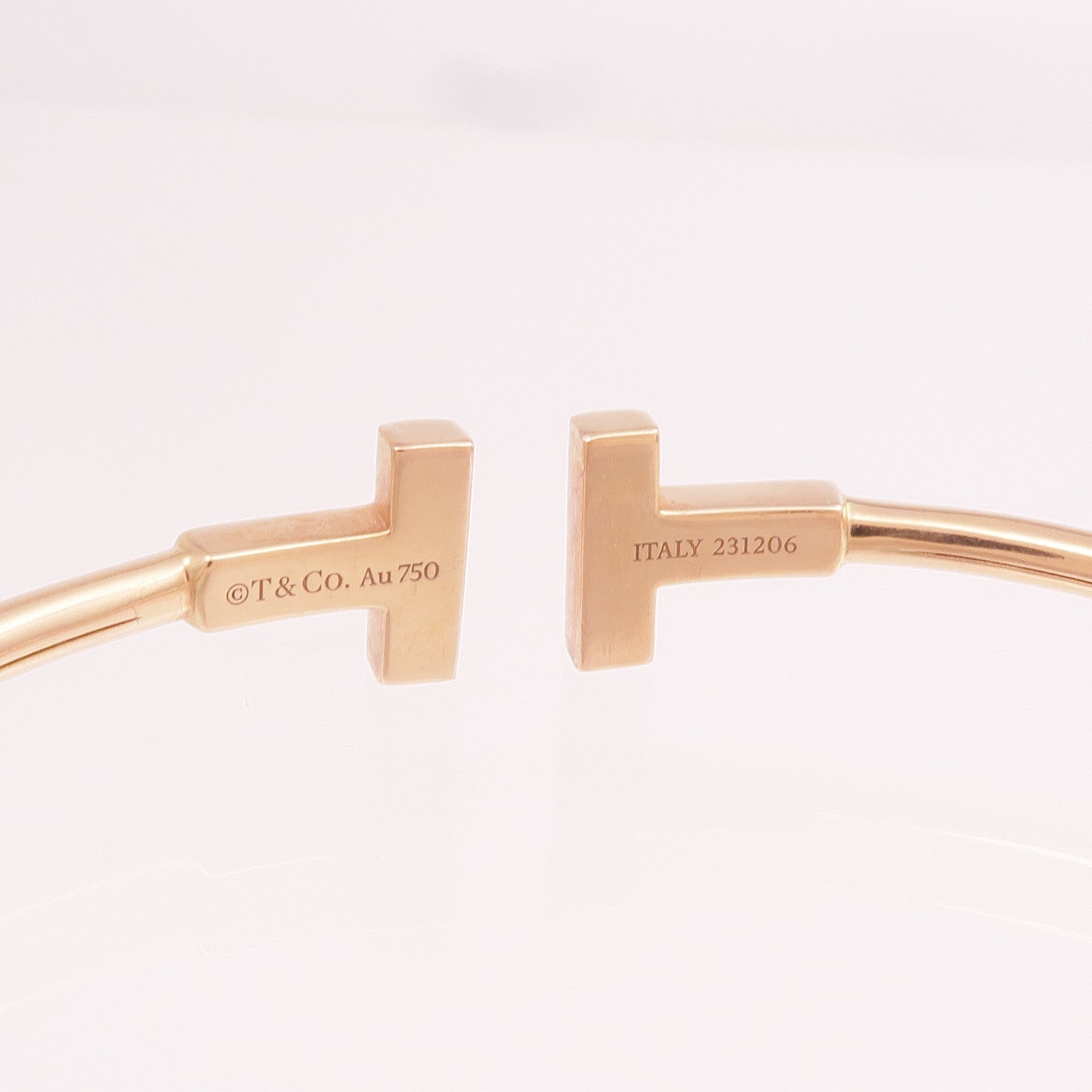 TIFFANY＆CO 【激減優惠】18K玫瑰金T Wire Bracelet手鐲