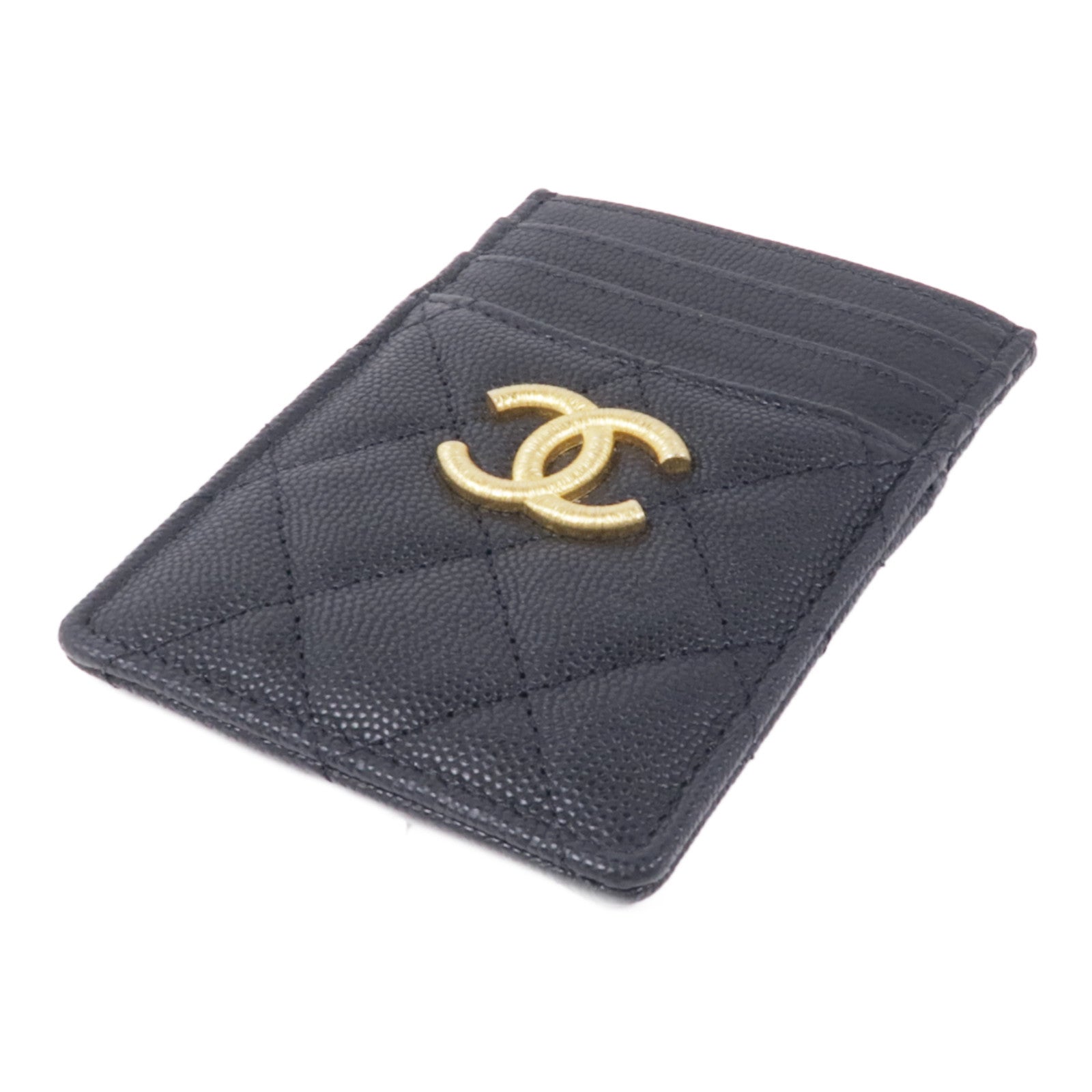 CHANEL 牛皮皮革Card Case金扣卡片套