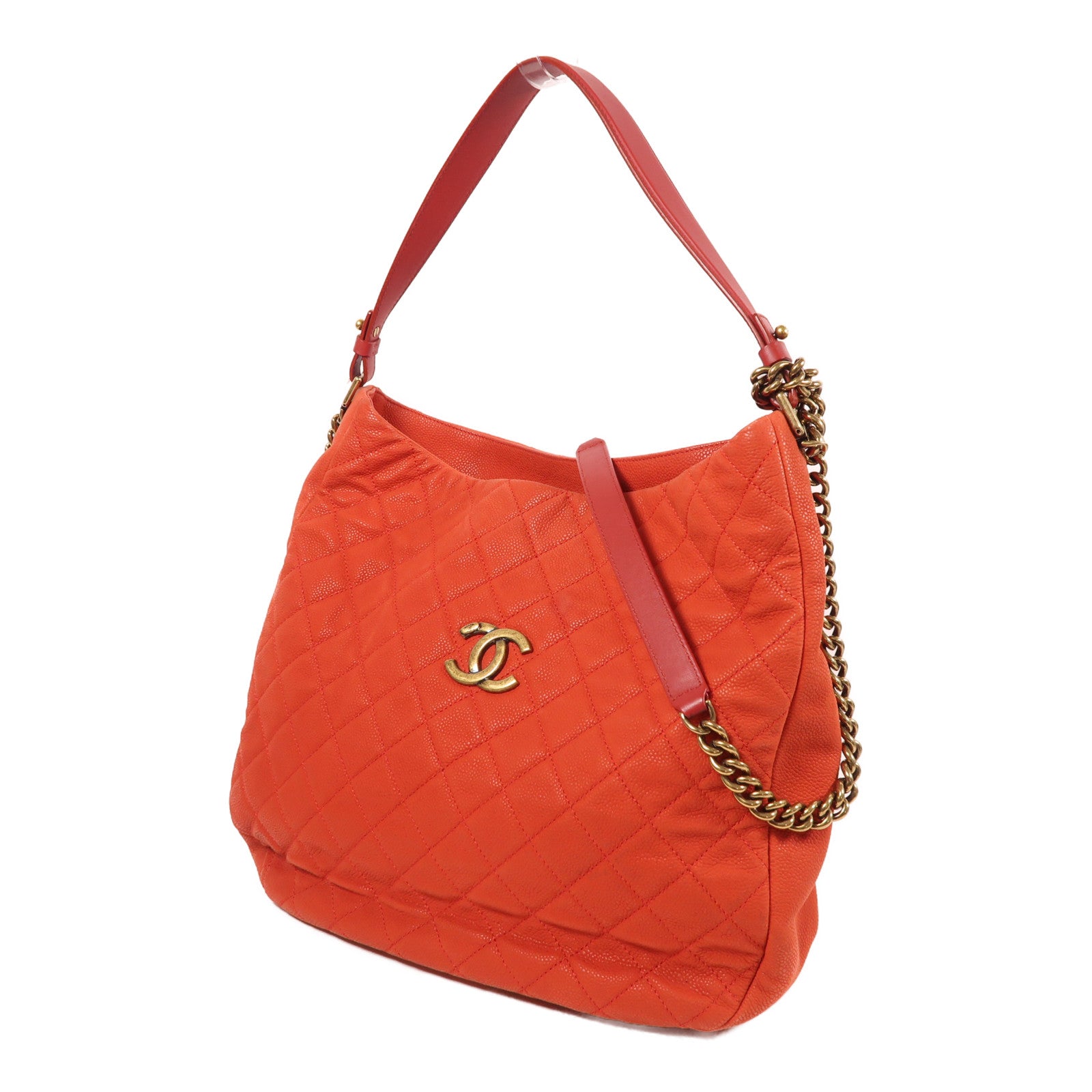 CHANEL 牛皮皮革2 Way Shoulder手挽肩背兩用袋