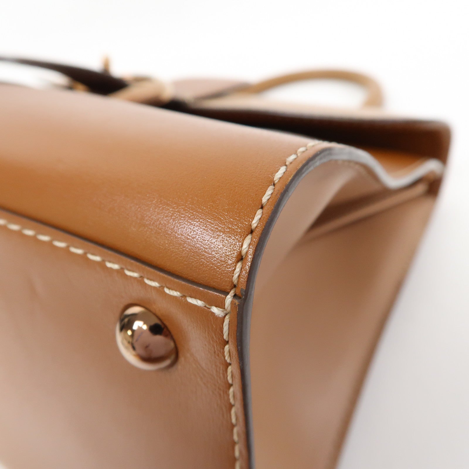 SELECTION 牛皮皮革Delvaux Brilliant手挽肩背兩用袋啡色