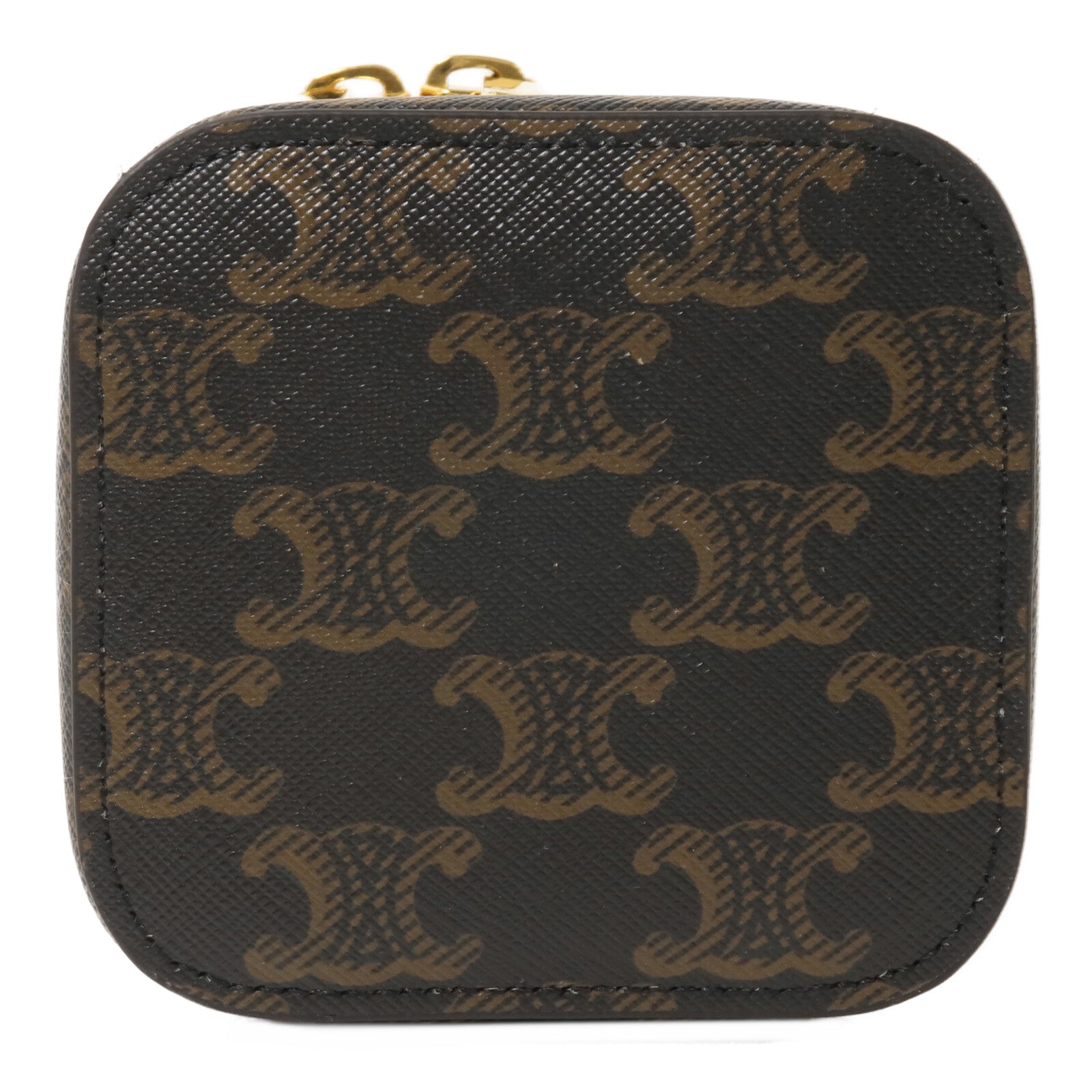 CELINE 塗層帆布Mini Vanity Case手挽肩背兩用袋