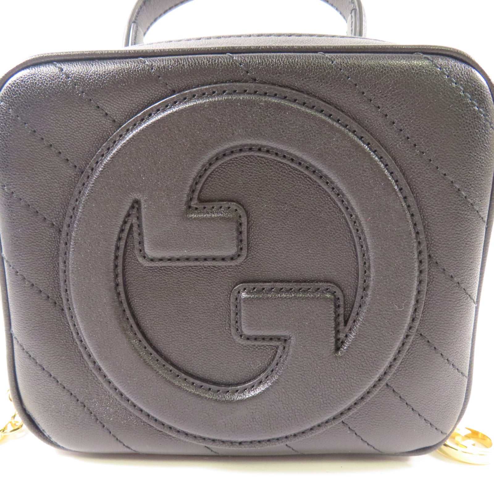 GUCCI 牛皮皮革Blondie金扣手挽肩背兩用袋