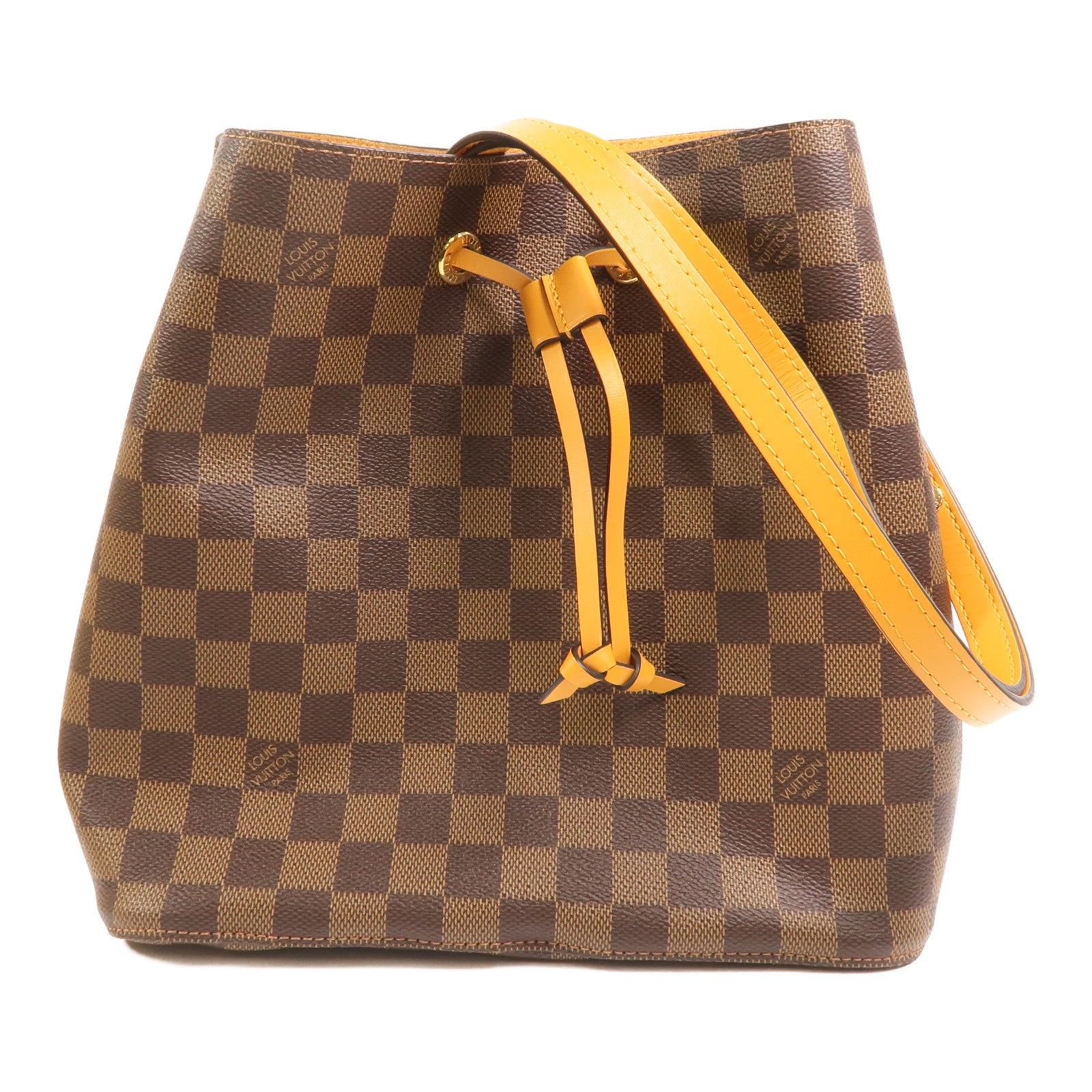 LOUIS VUITTON 【激減優惠】Damier NeoNoe MM金扣肩背袋