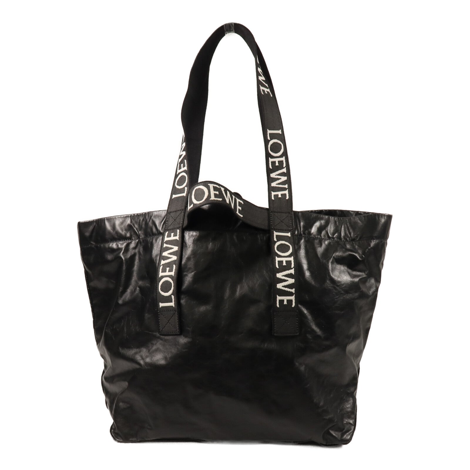 LOEWE 牛皮皮革Fold Shopper手挽袋