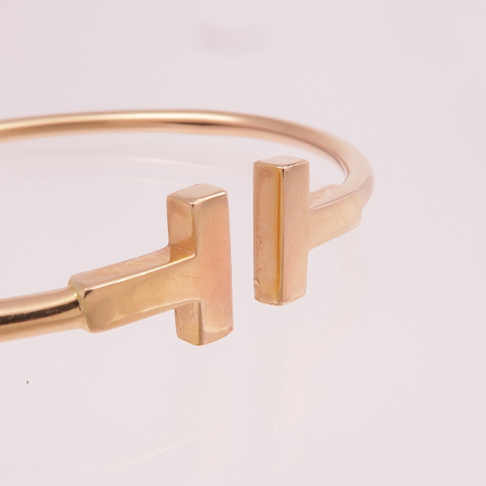 TIFFANY＆CO 【激減優惠】18K玫瑰金T Wire Bracelet手鐲