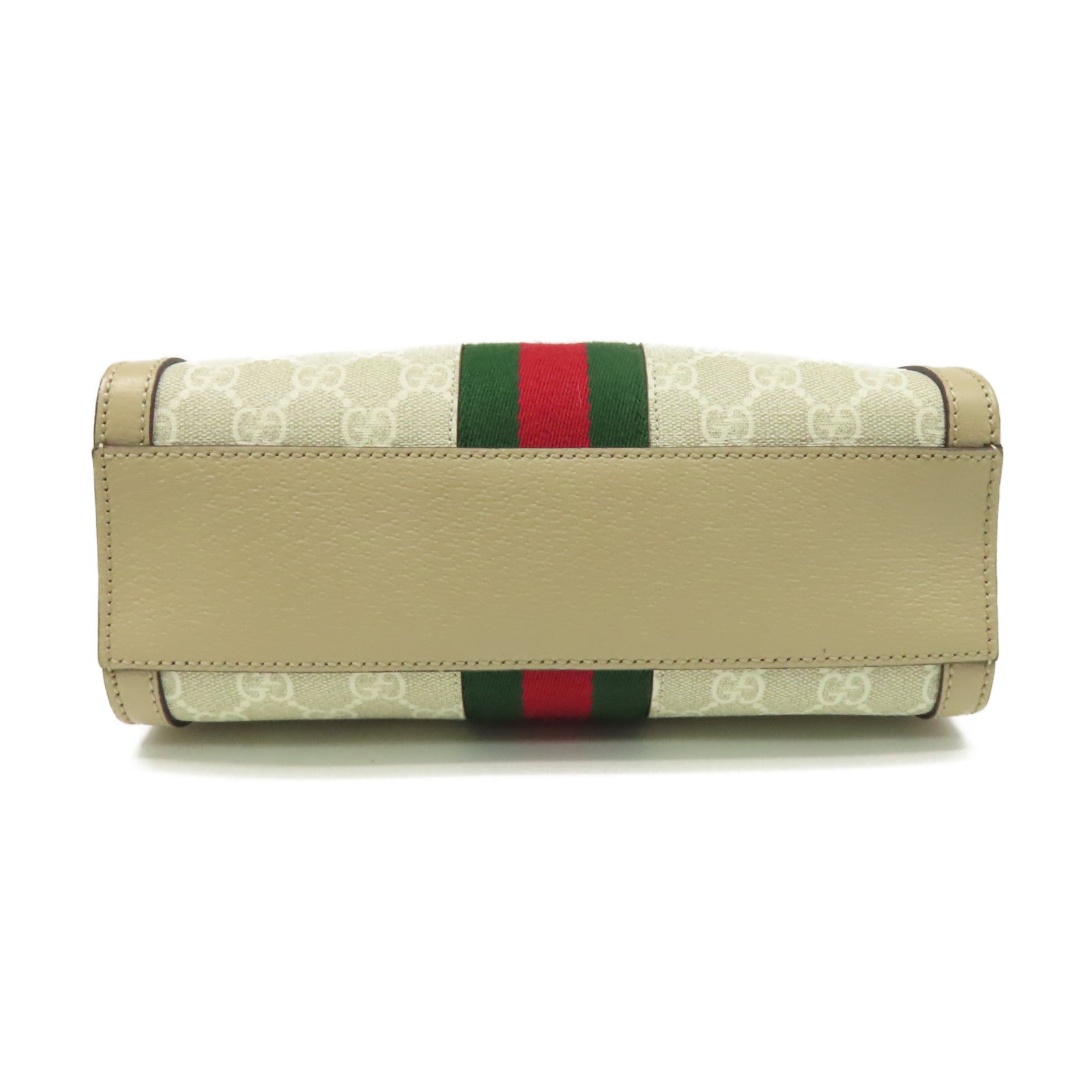 GUCCI 【激減優惠】塗層帆布Ophidia GG 2Way Shoulder Bag手挽肩背兩用袋杏色