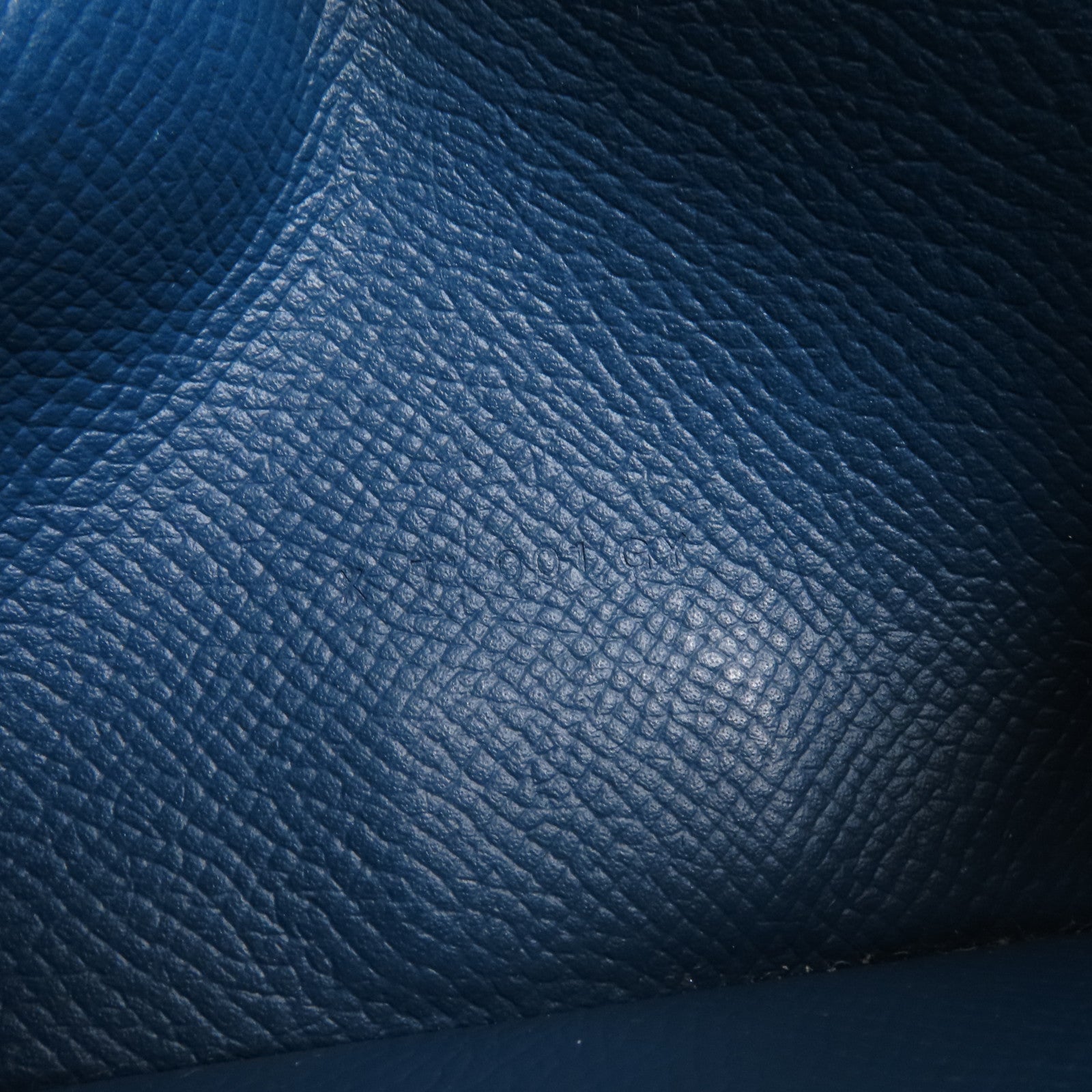 HERMES Epson皮革Bearn Long Wallet銀扣長錢包Colvert/Bleu St Cyr