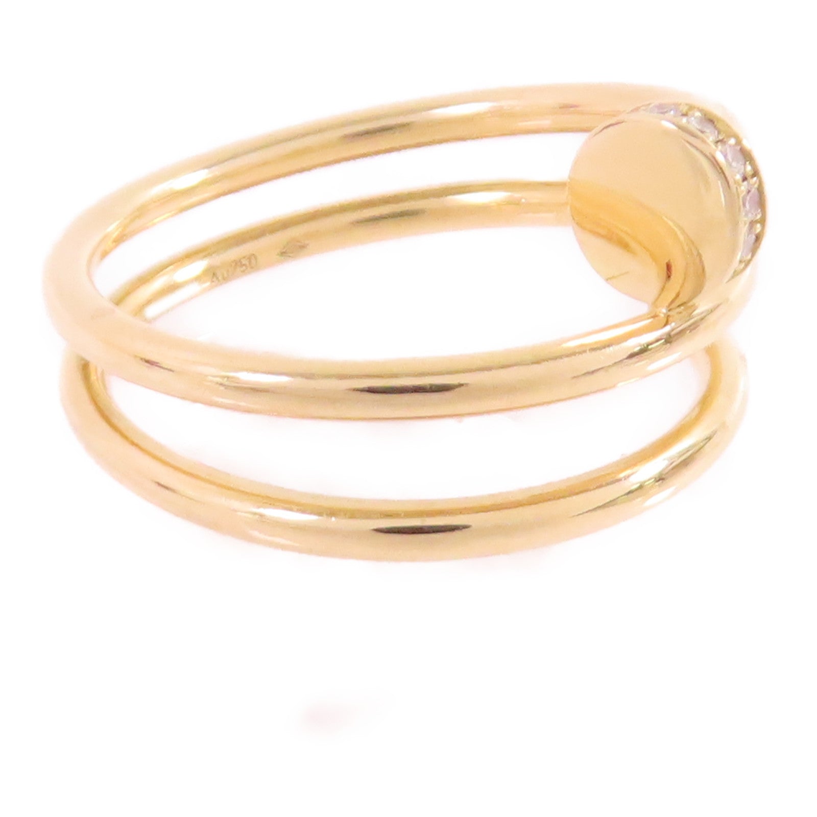 CARTIER 18K黃金/鑽石Juste Un Clou Diamond Ring戒指Cartier#59/US#8.5