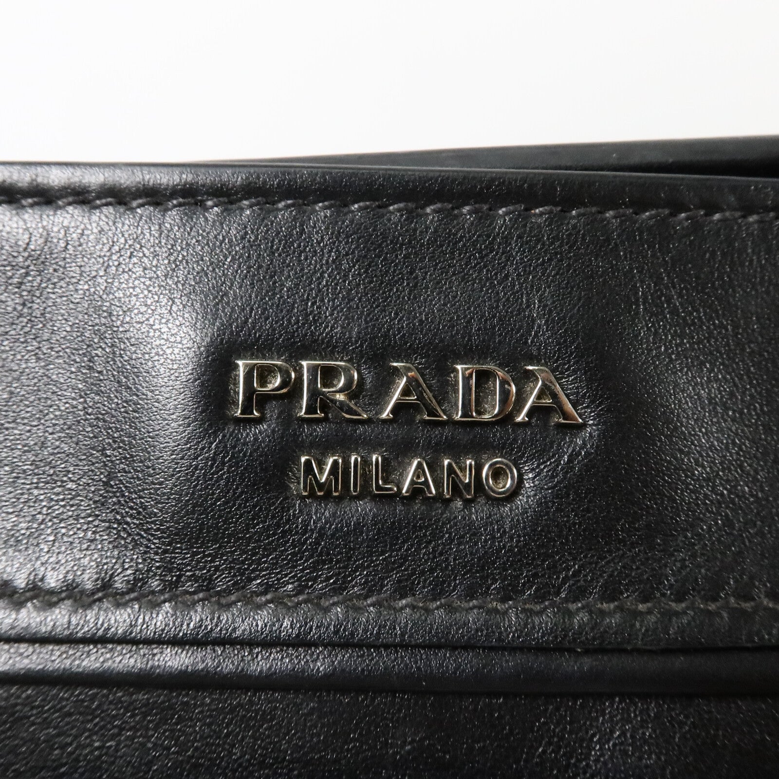 PRADA 牛皮皮革Militare手挽肩背兩用袋