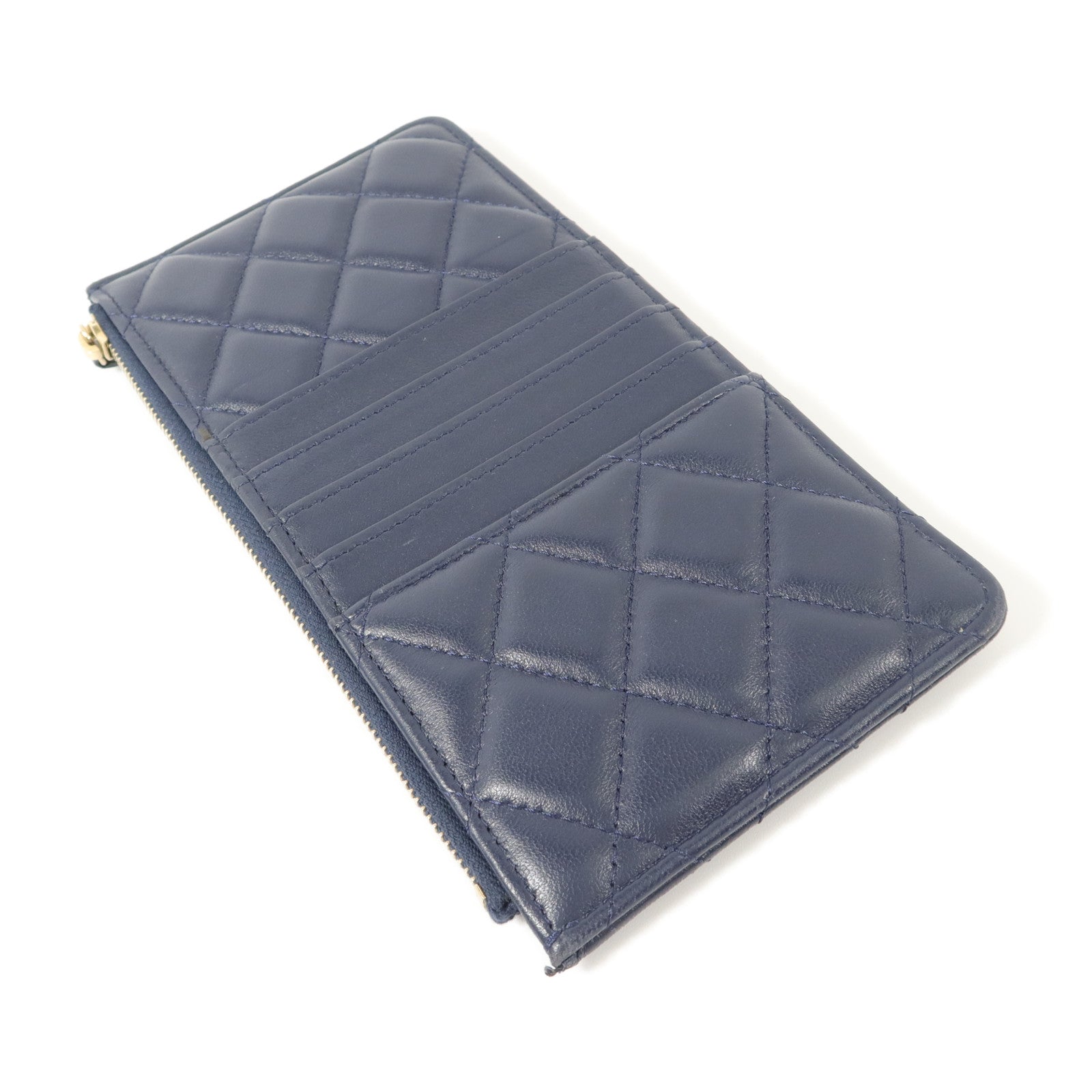 CHANEL 【激減優惠】羊皮皮革Classic Phone Pouch with Zipper長錢包
