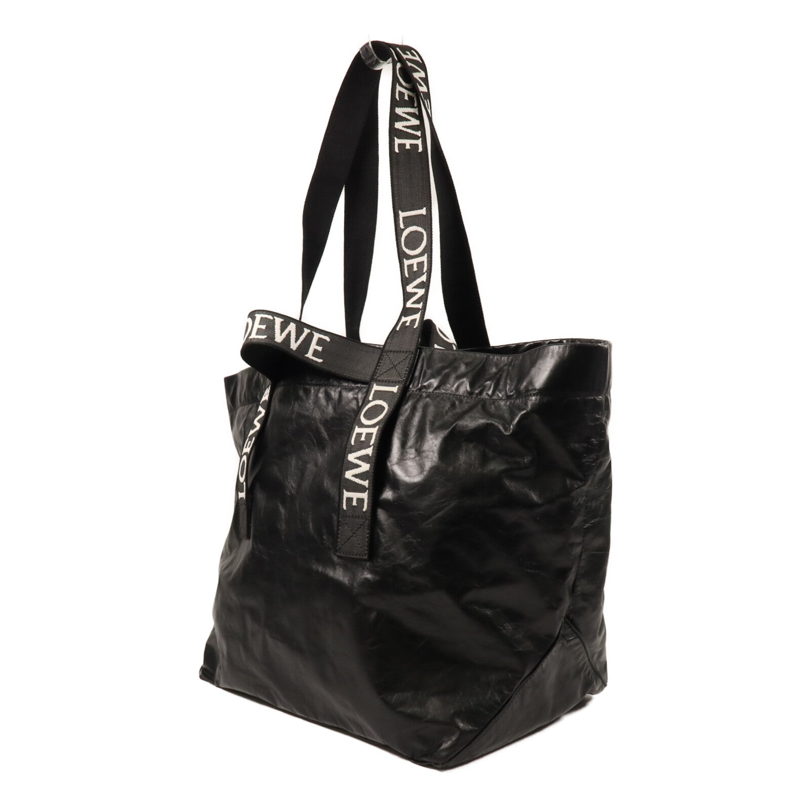LOEWE 牛皮皮革Fold Shopper手挽袋