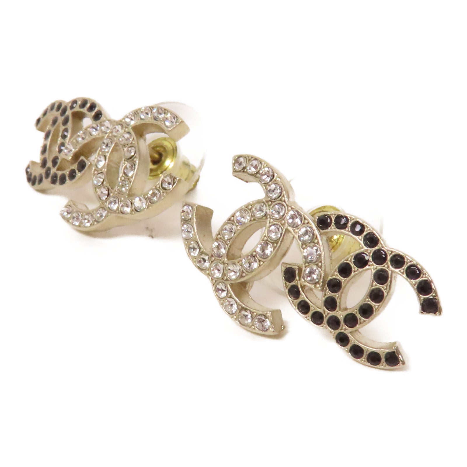 CHANEL 金屬Earrings耳環金色/黑色