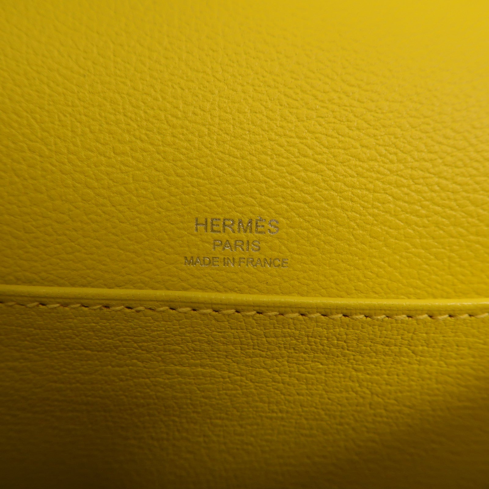 HERMES Evercolor皮革Mini Roulis銀扣肩背袋Lime