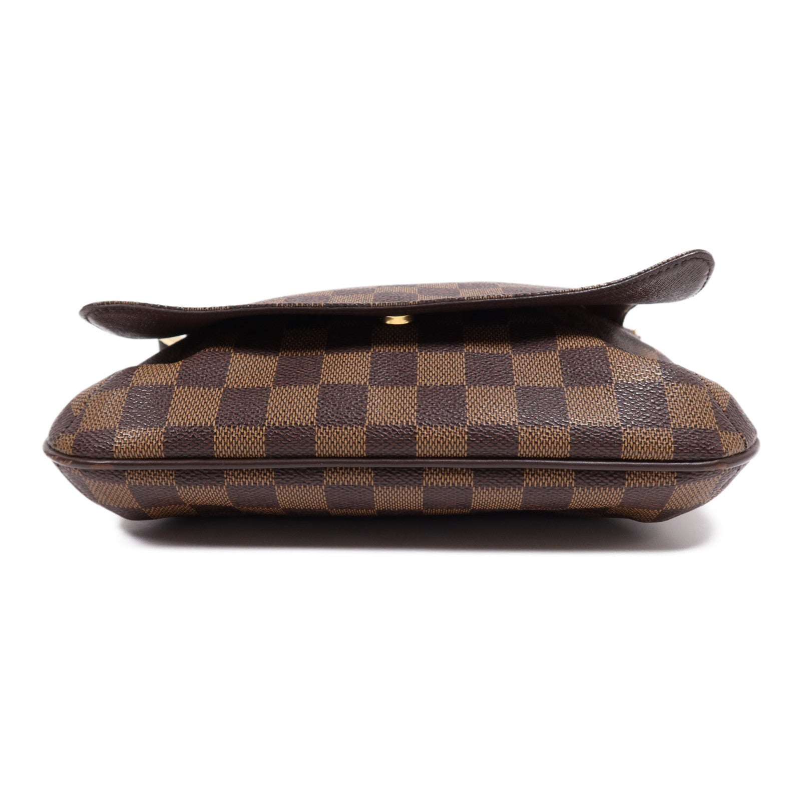 LOUIS VUITTON Damier Musette Tango金扣肩背袋棕色